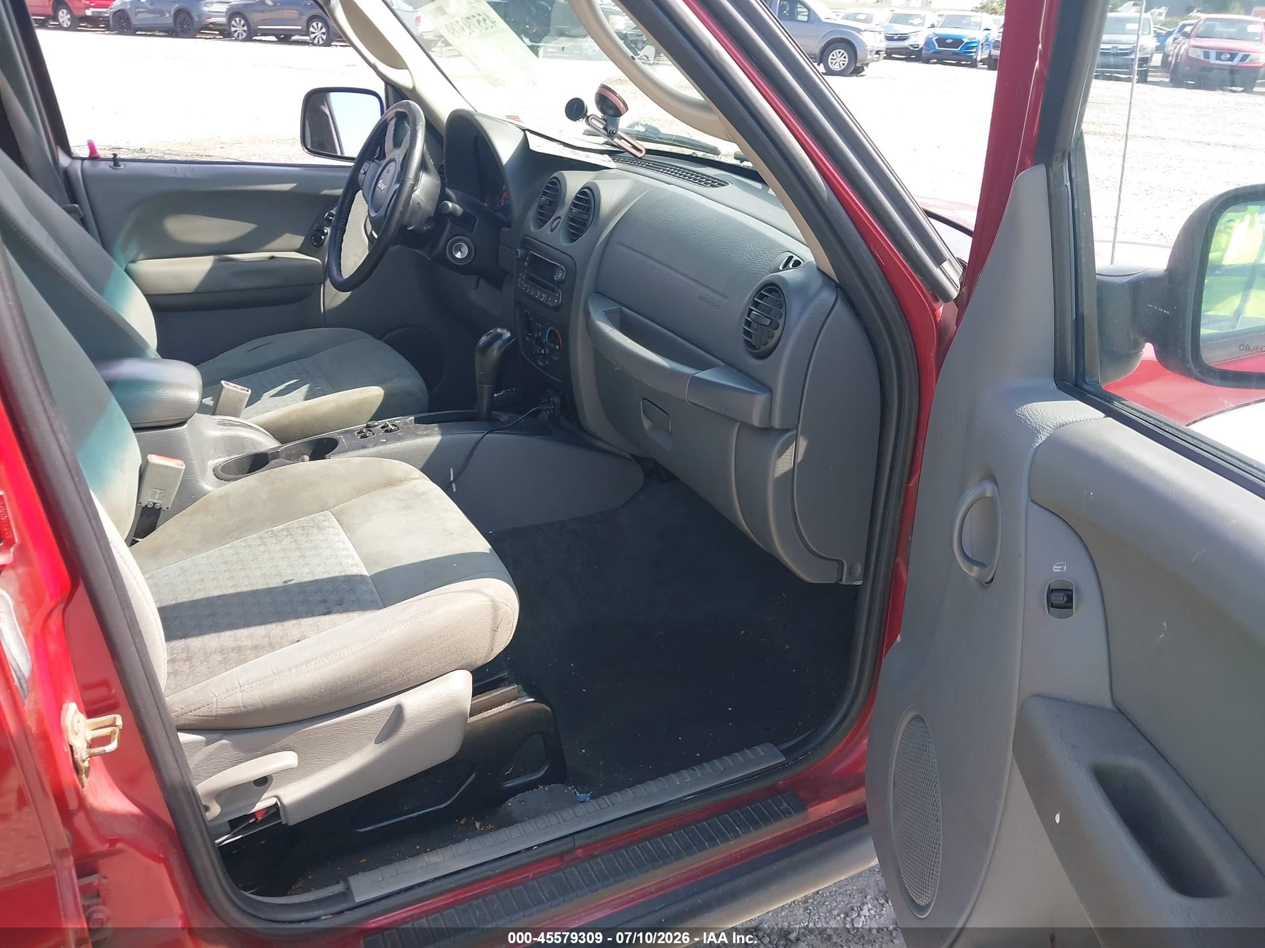 2006 Jeep Liberty Sport Red vin: 1J8GL48K56W176897