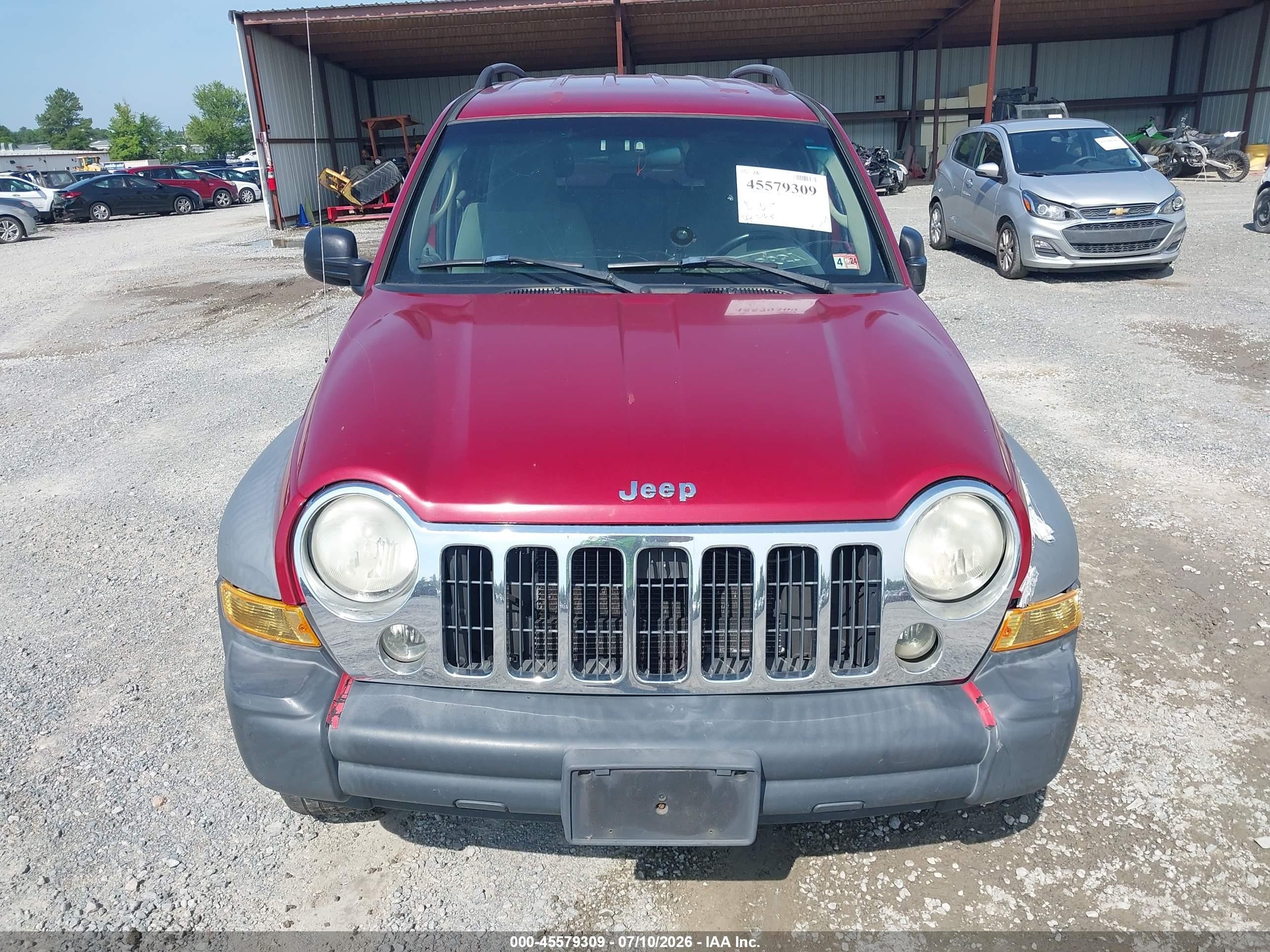 2006 Jeep Liberty Sport Red vin: 1J8GL48K56W176897