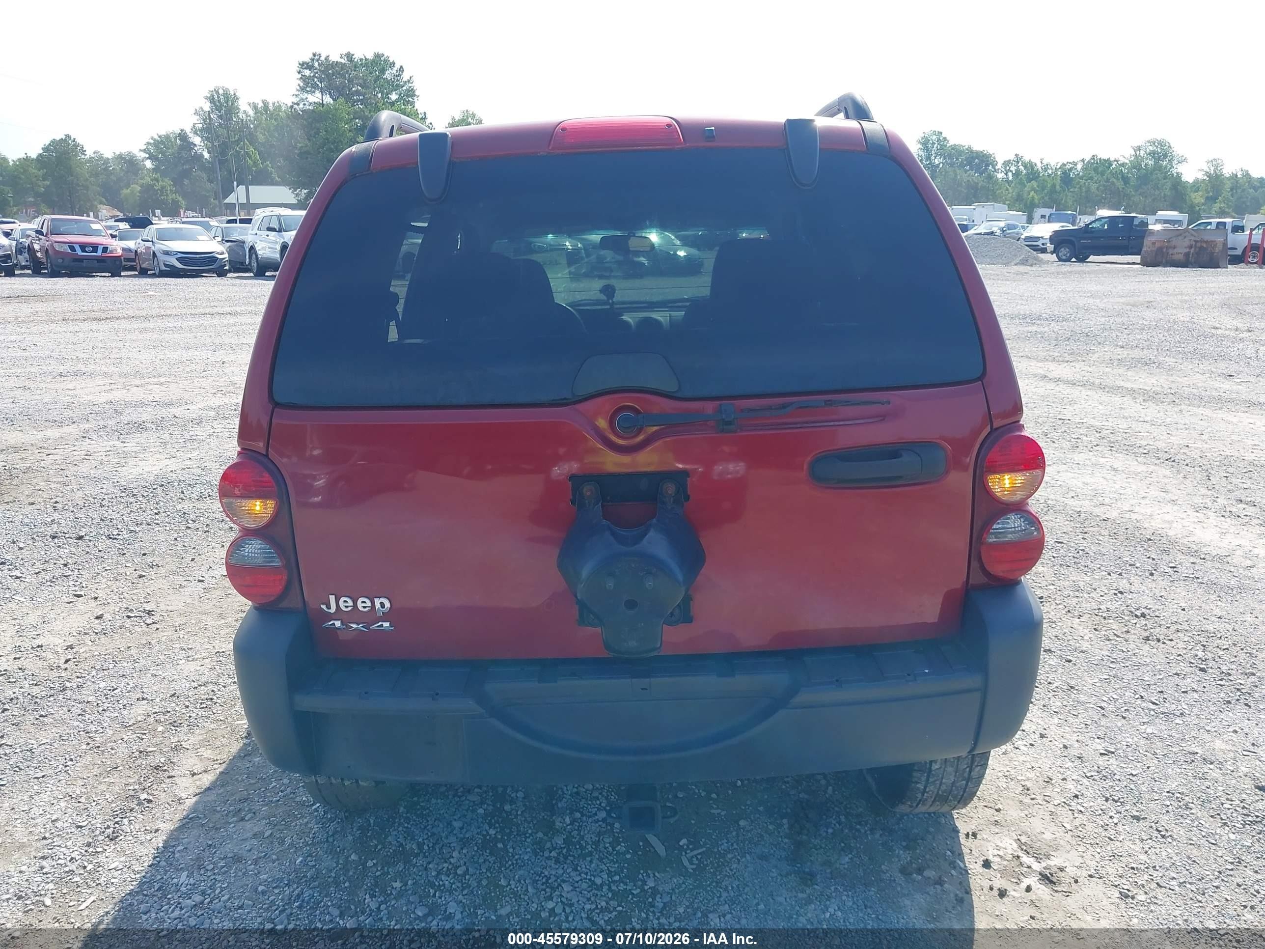 2006 Jeep Liberty Sport Red vin: 1J8GL48K56W176897