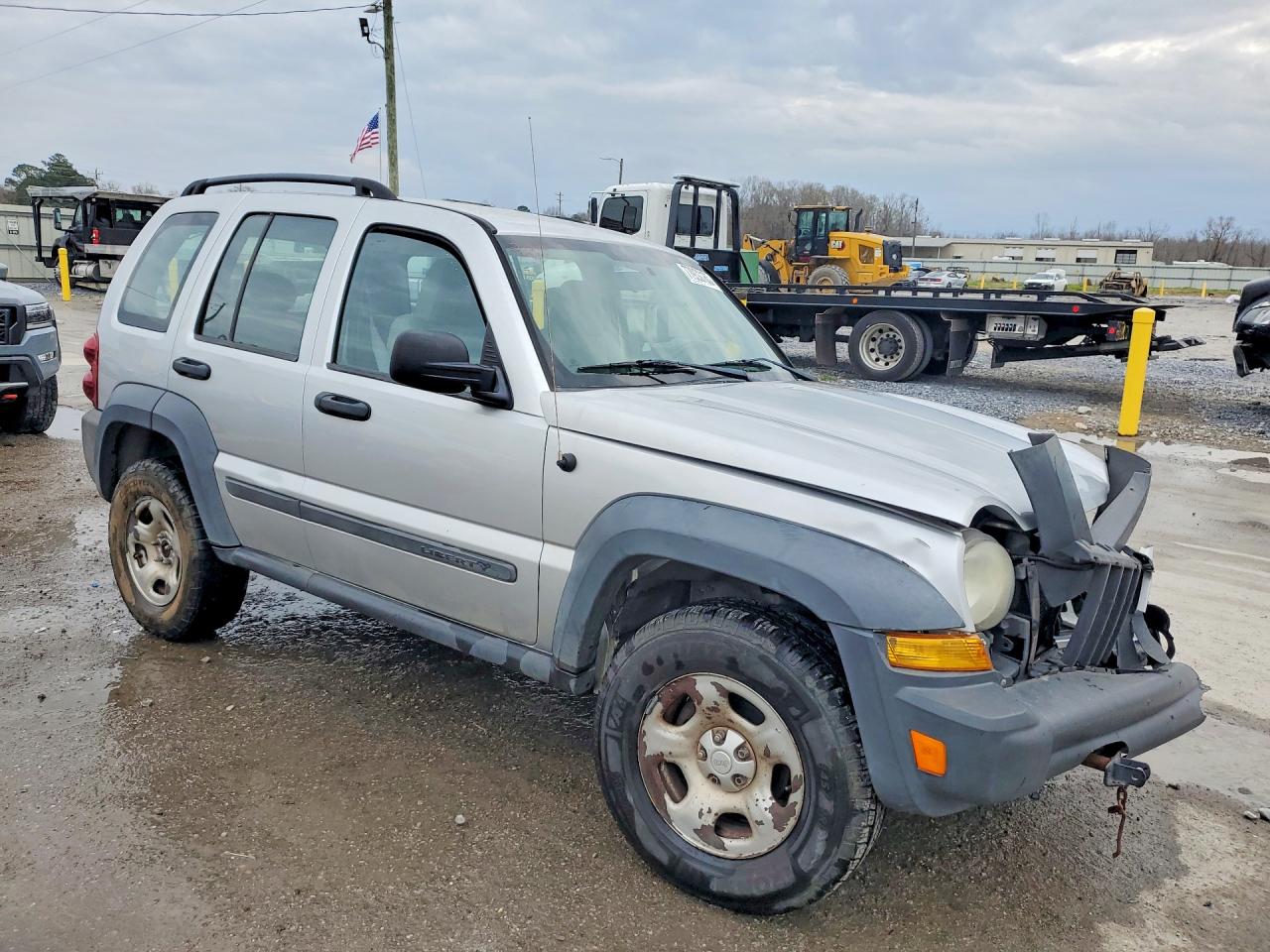 2007 Jeep Liberty Sport Silver vin: 1J8GL48K67W686371