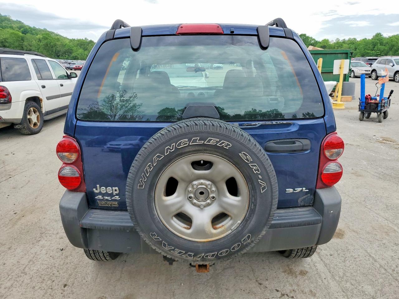 2007 Jeep Liberty Sport Blue vin: 1J8GL48K77W665223