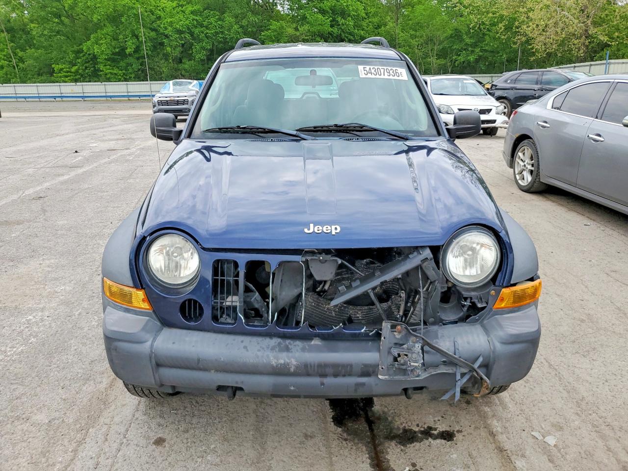 2007 Jeep Liberty Sport Blue vin: 1J8GL48K77W665223