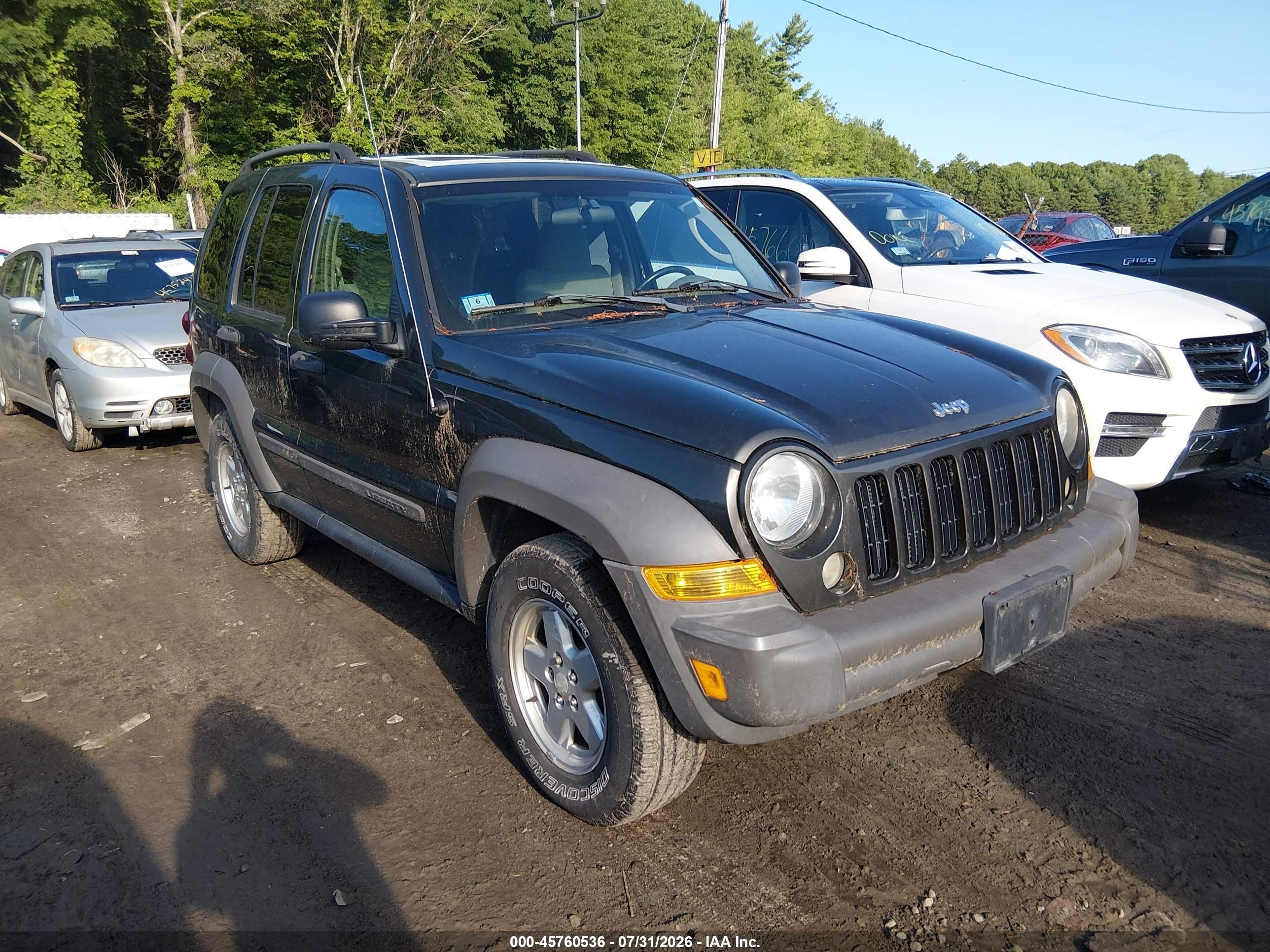 2006 Jeep Liberty Sport Серый vin: 1J8GL48K86W173976