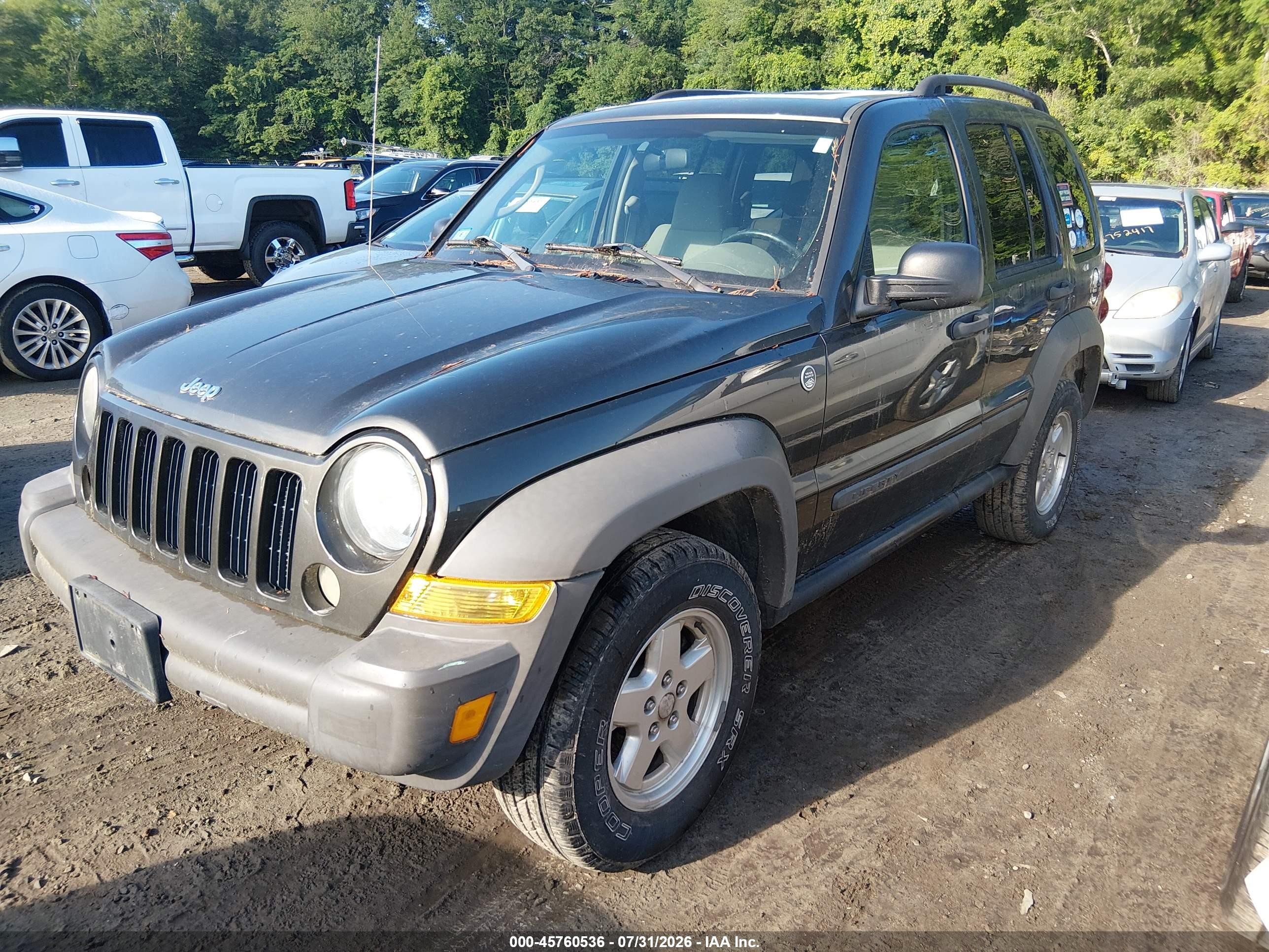 2006 Jeep Liberty Sport Gray vin: 1J8GL48K86W173976