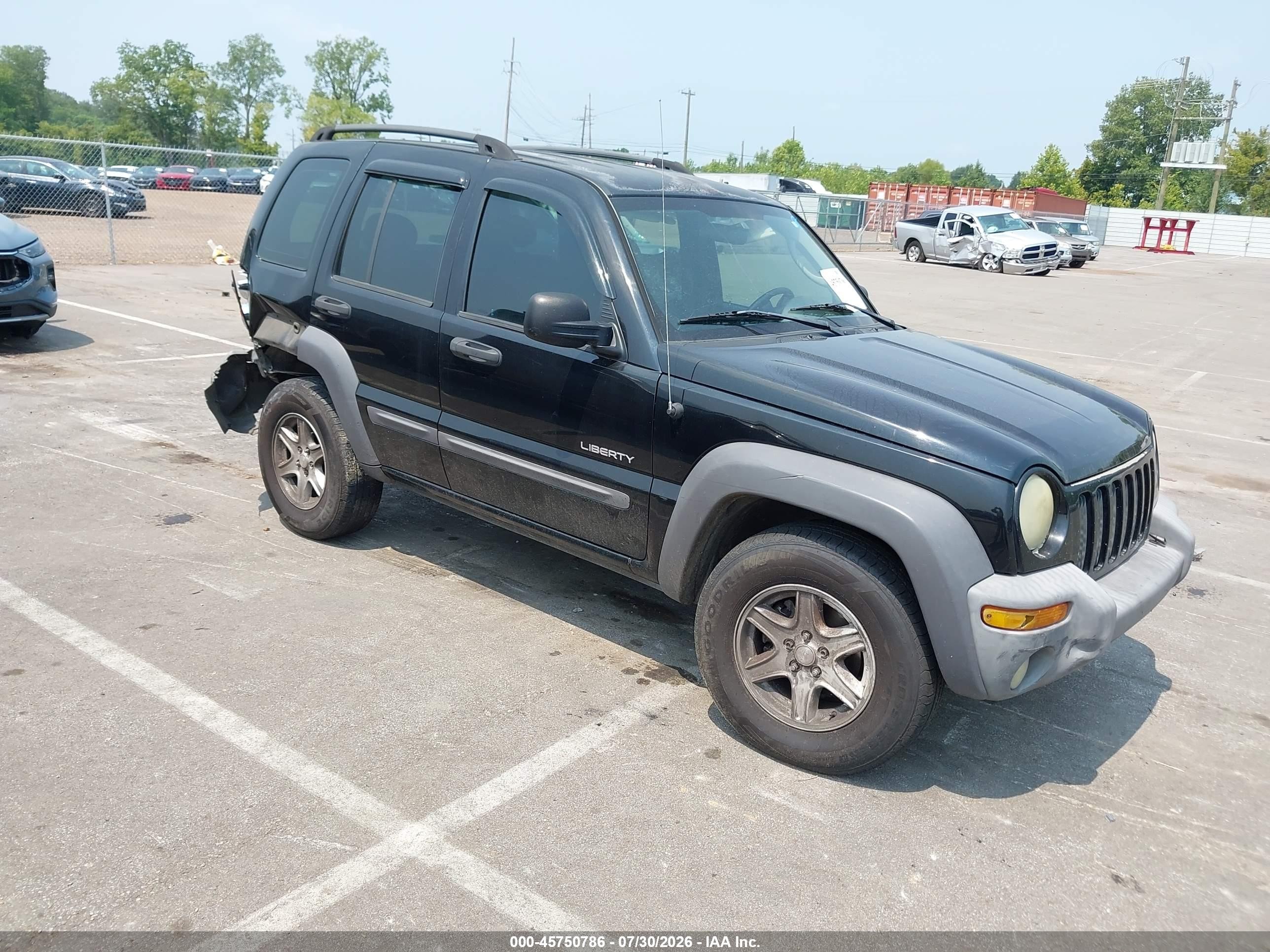2004 Jeep Liberty Sport Black vin: 1J8GL48K94W318875