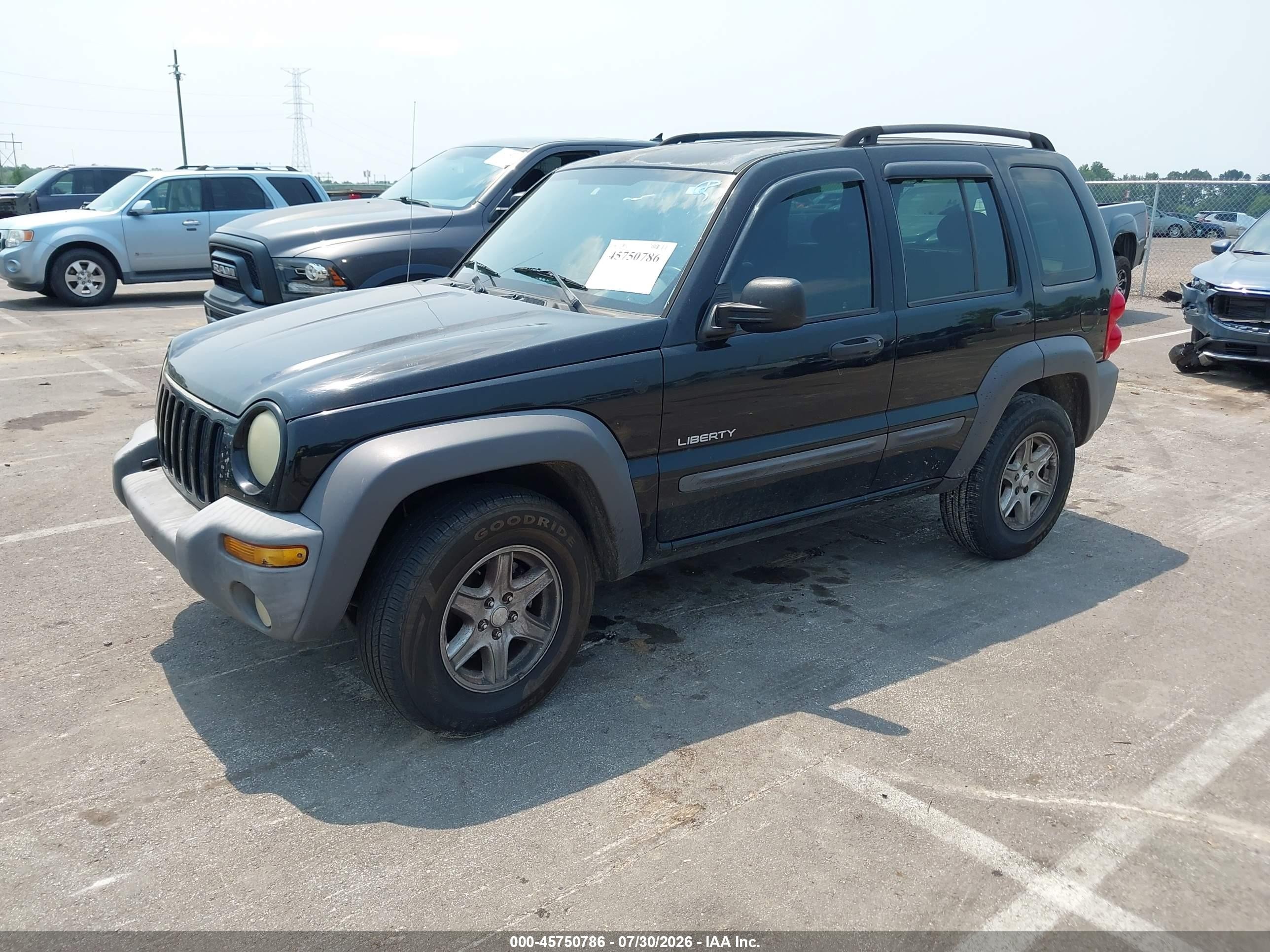 2004 Jeep Liberty Sport Black vin: 1J8GL48K94W318875