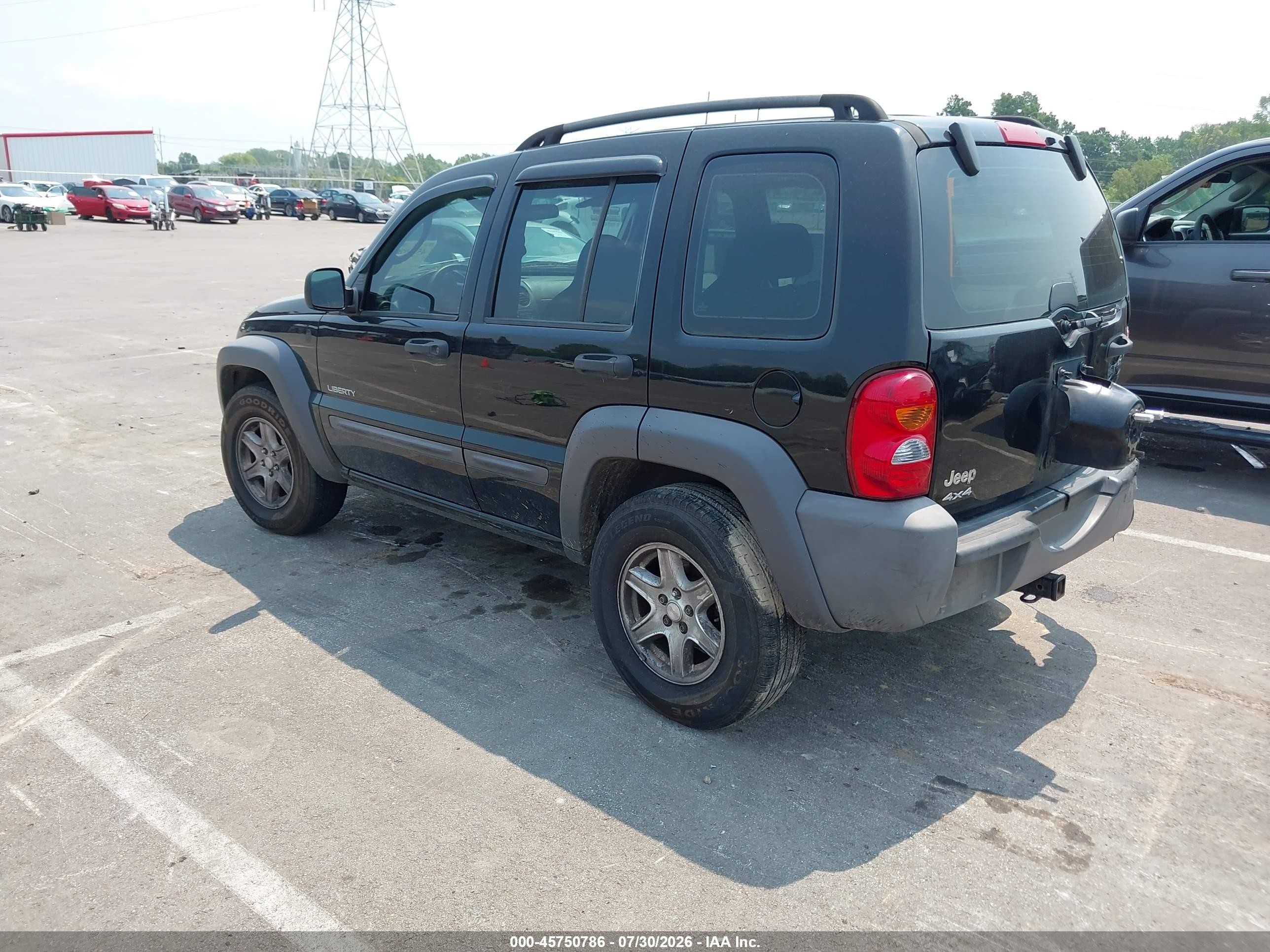 2004 Jeep Liberty Sport Black vin: 1J8GL48K94W318875