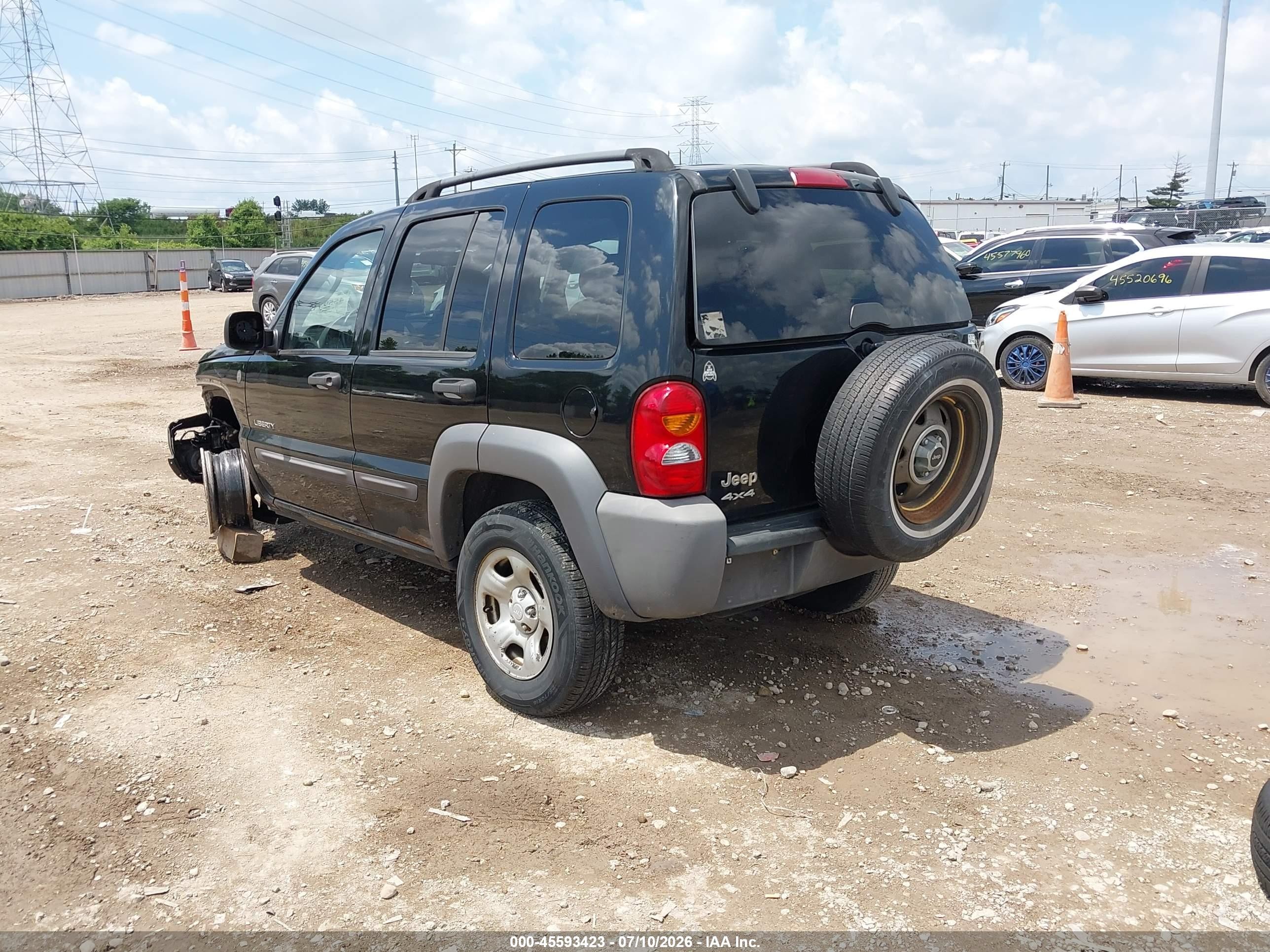 2004 Jeep Liberty Sport Black vin: 1J8GL48KX4W329691