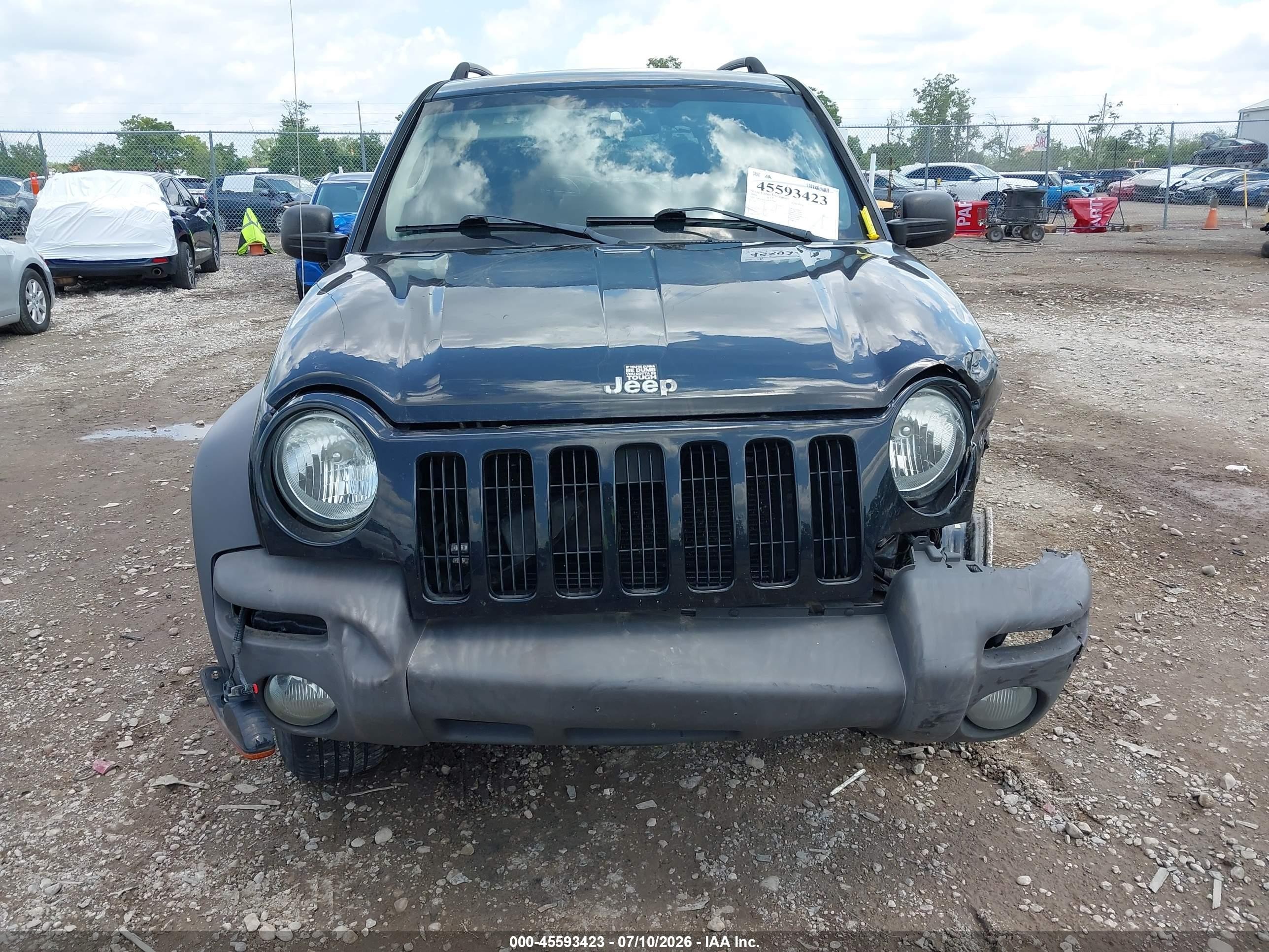 2004 Jeep Liberty Sport Black vin: 1J8GL48KX4W329691