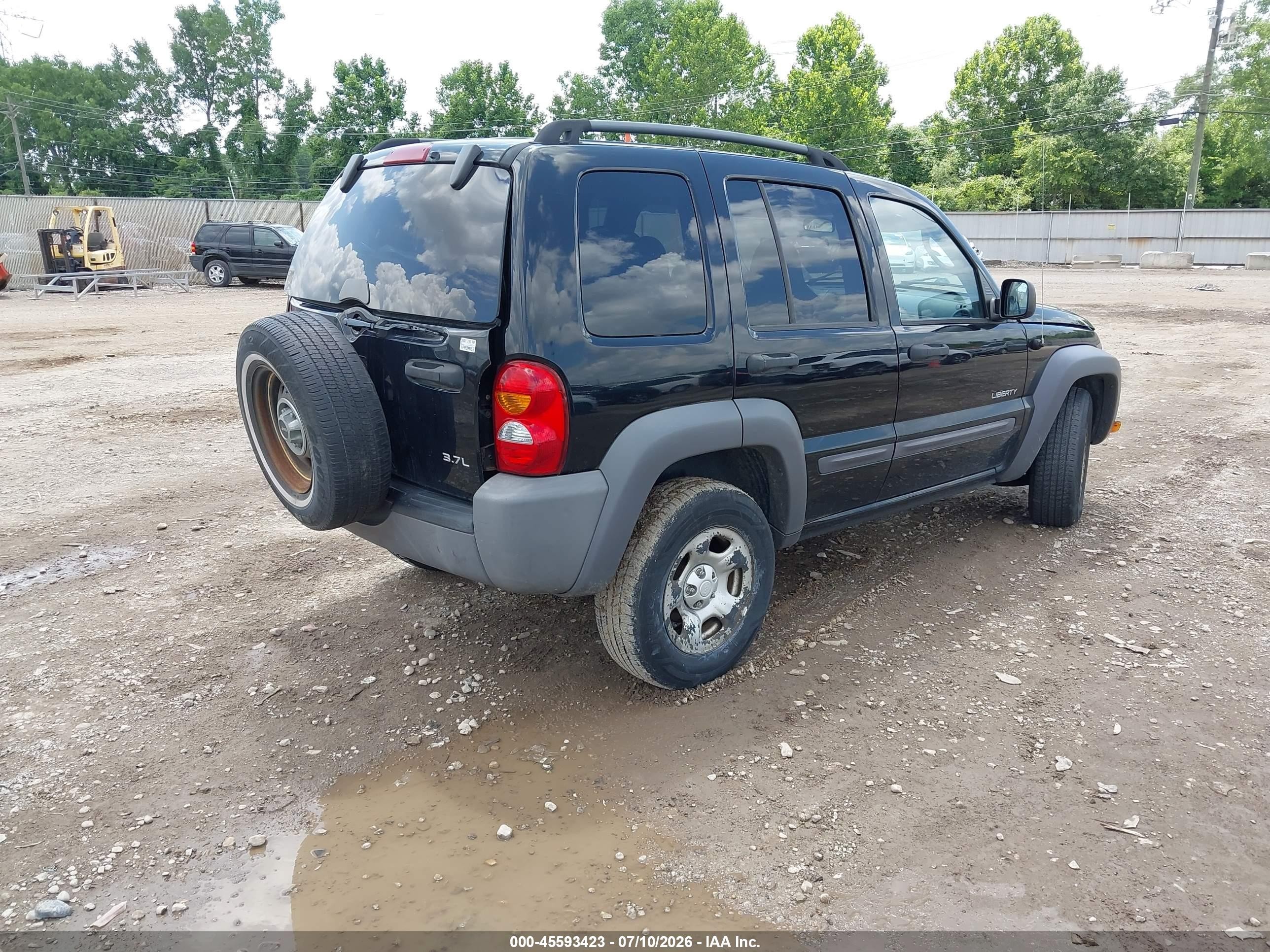 2004 Jeep Liberty Sport Black vin: 1J8GL48KX4W329691