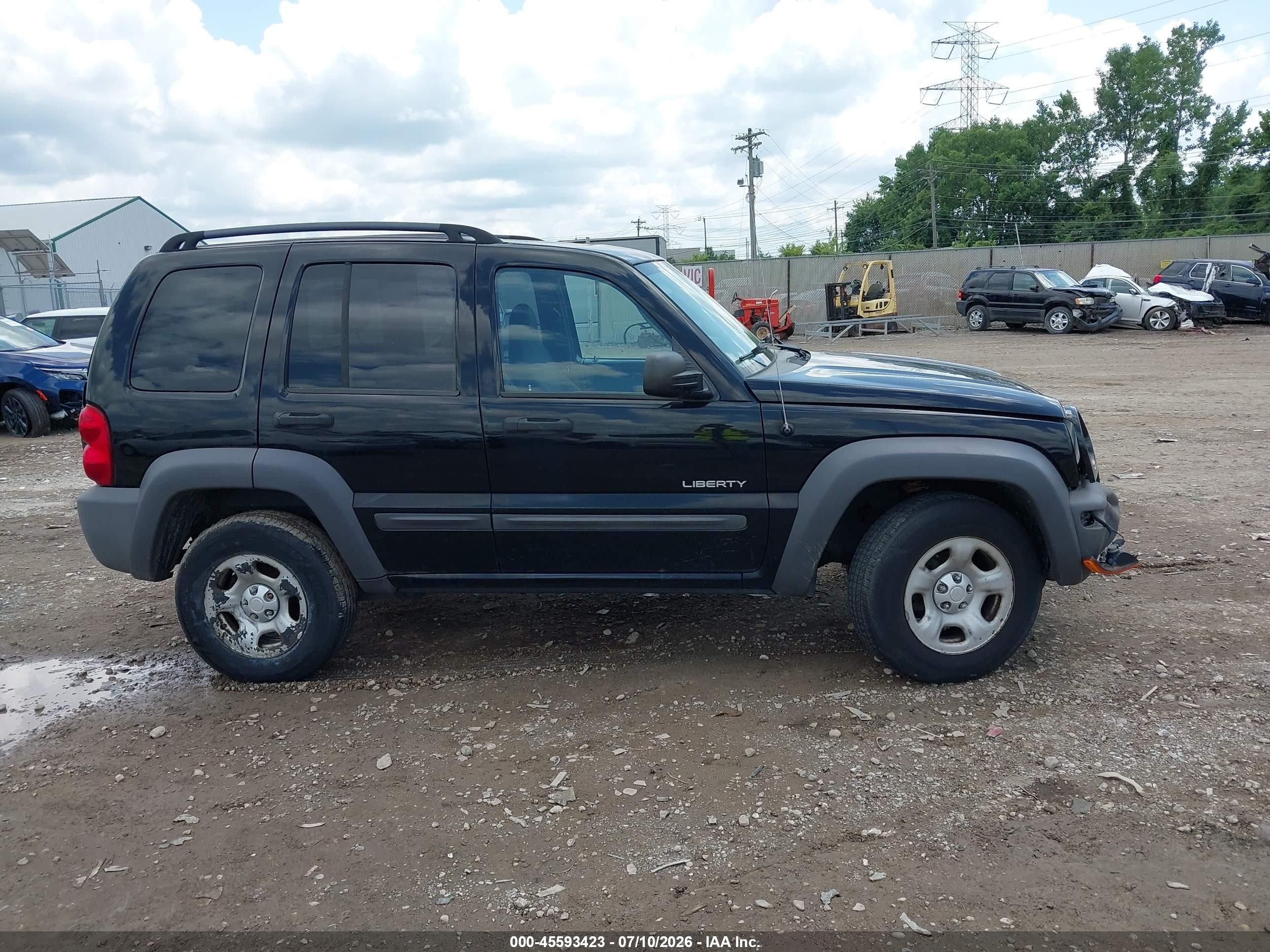 2004 Jeep Liberty Sport Black vin: 1J8GL48KX4W329691
