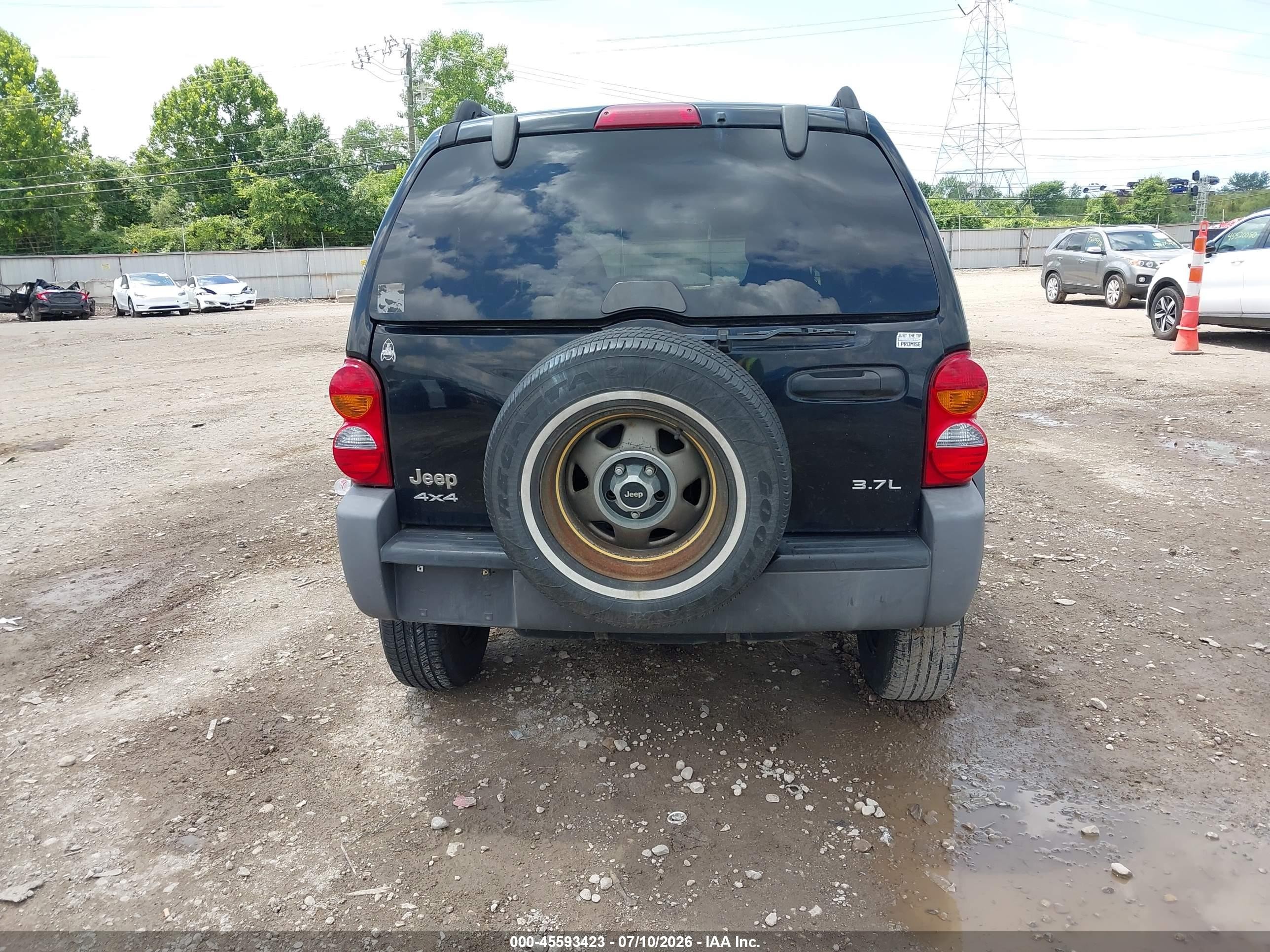 2004 Jeep Liberty Sport Black vin: 1J8GL48KX4W329691