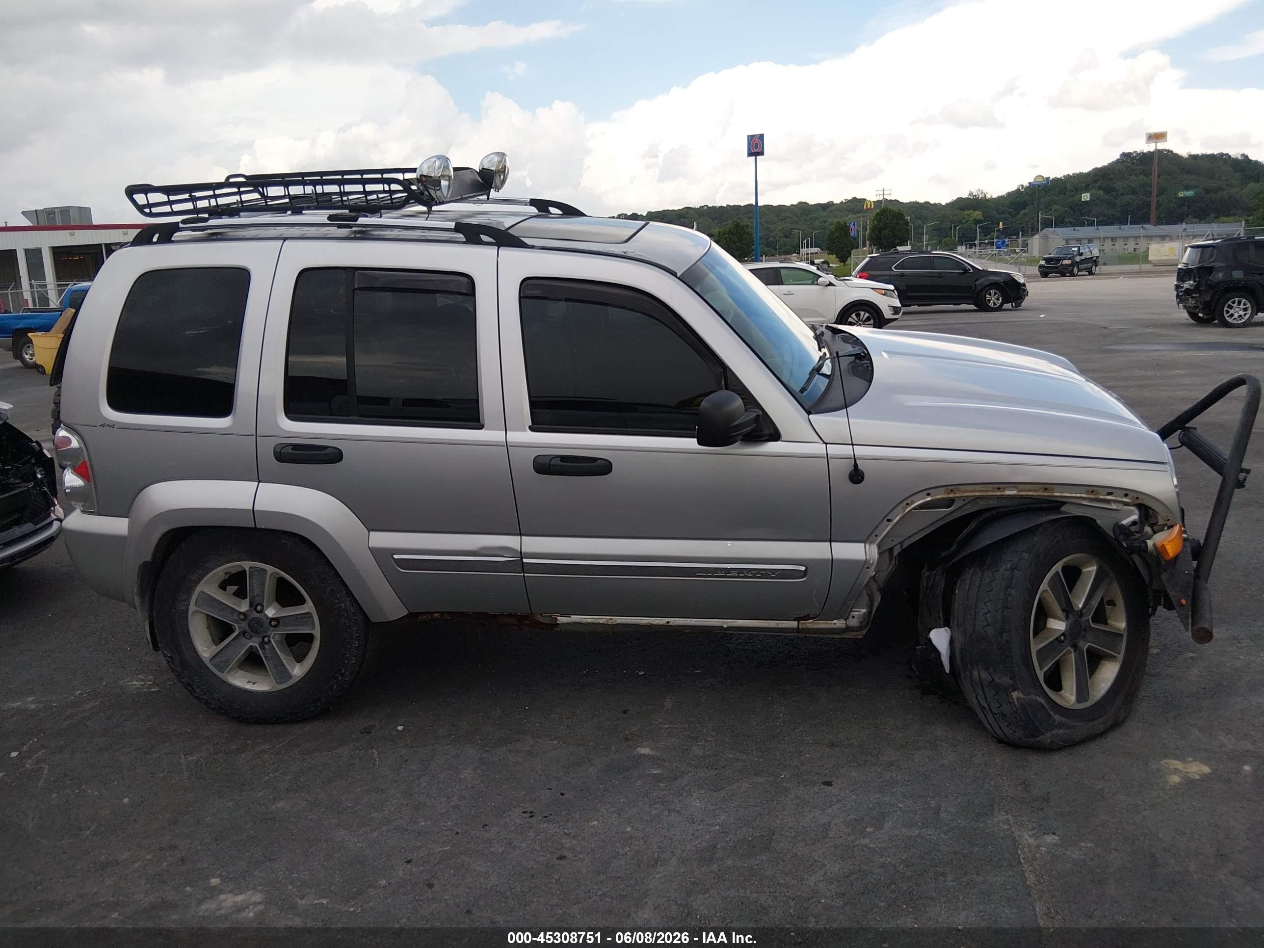 2006 Jeep Liberty Limited Edition Silver vin: 1J8GL58566W229624