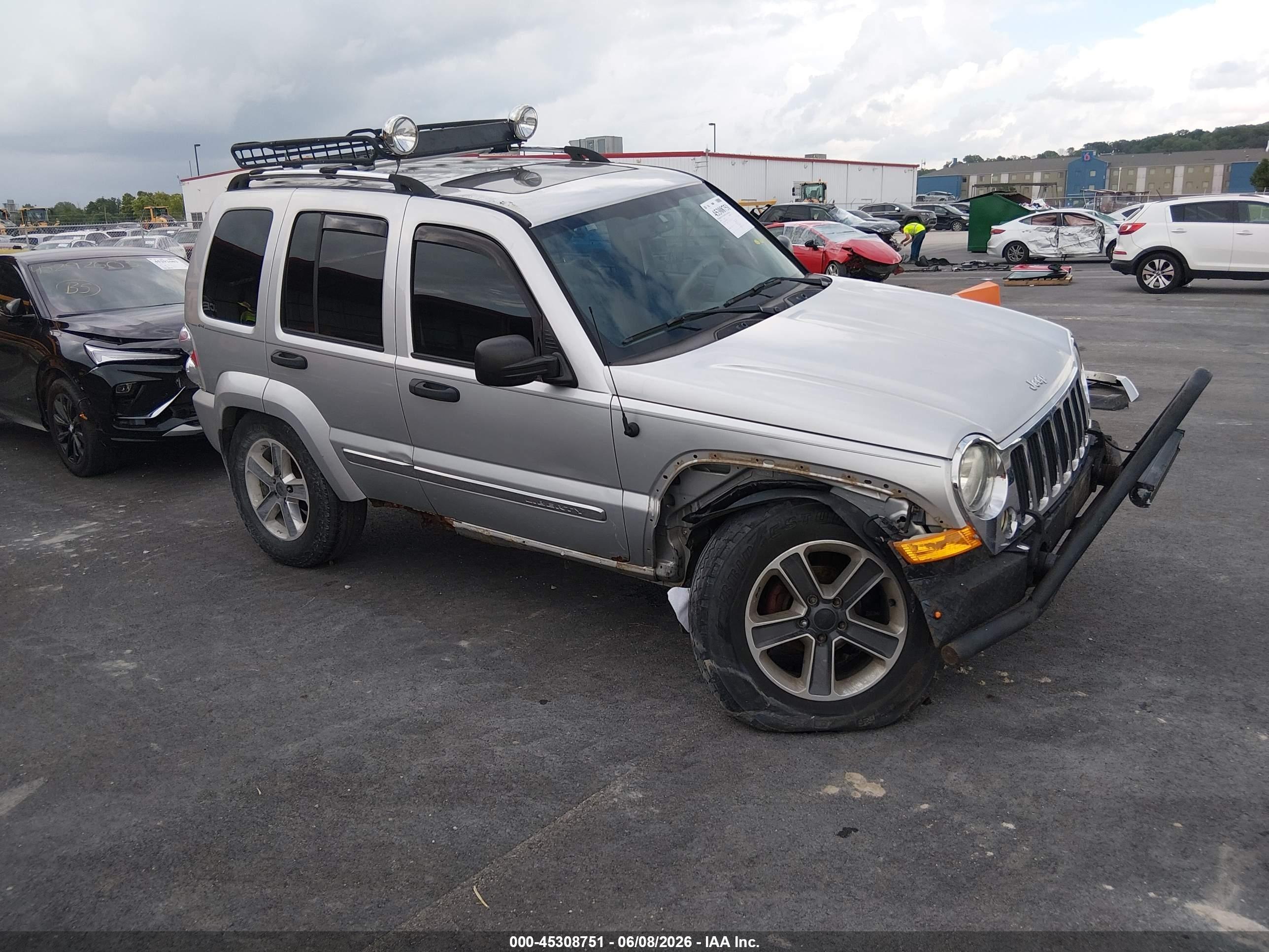 2006 Jeep Liberty Limited Edition Silver vin: 1J8GL58566W229624