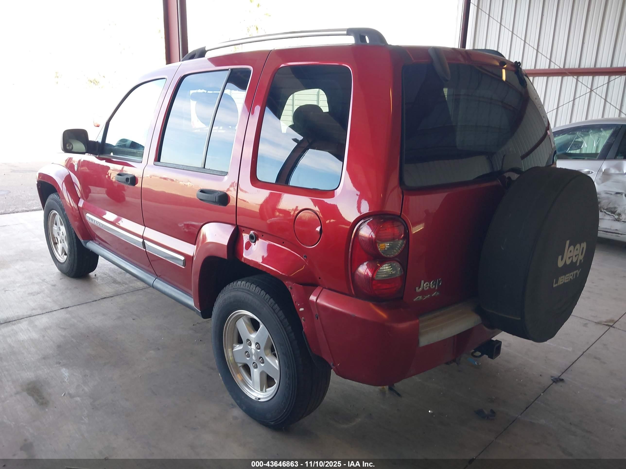 2005 Jeep Liberty Limited Edition Red vin: 1J8GL58595W681792