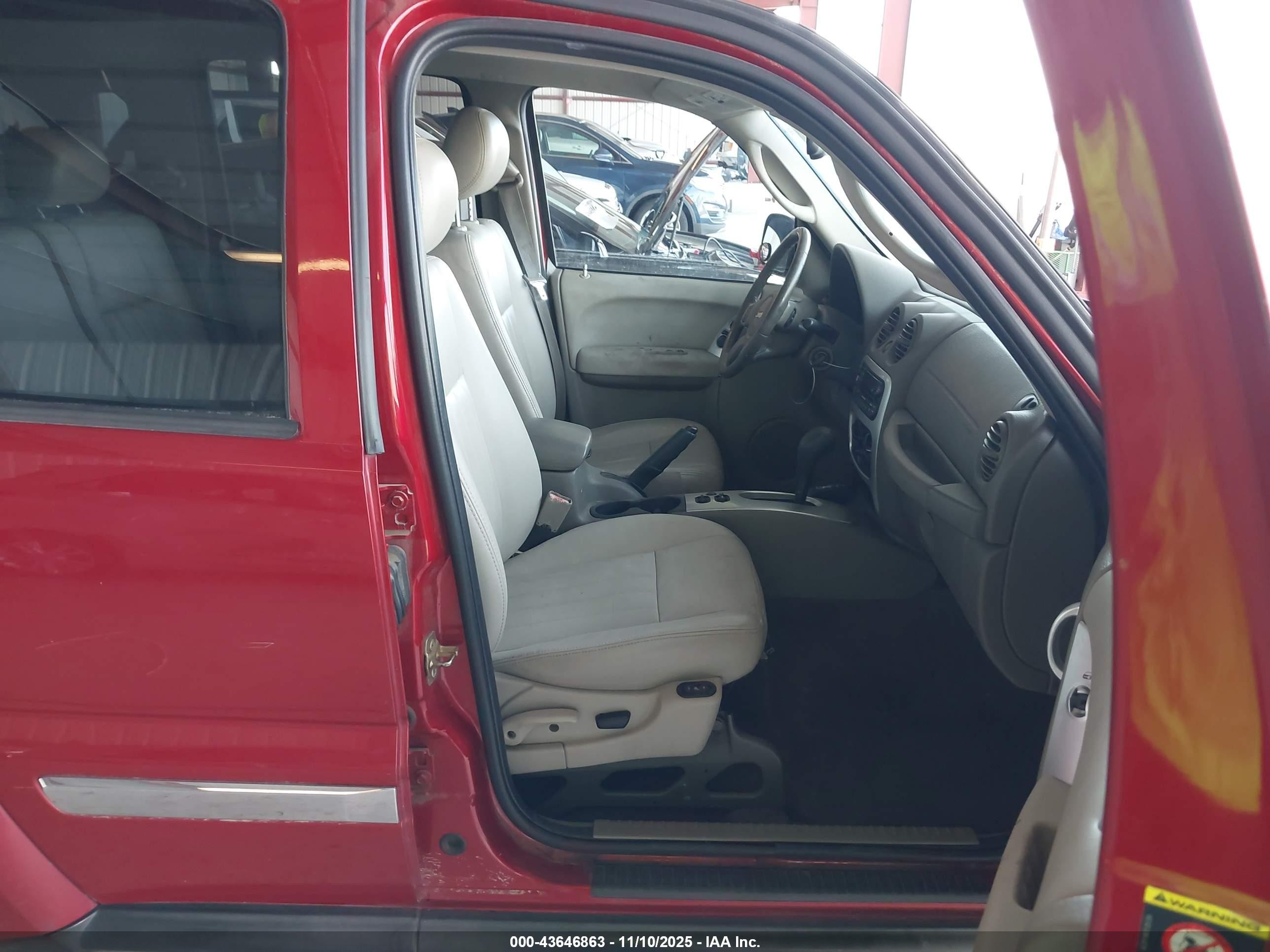 2005 Jeep Liberty Limited Edition Red vin: 1J8GL58595W681792