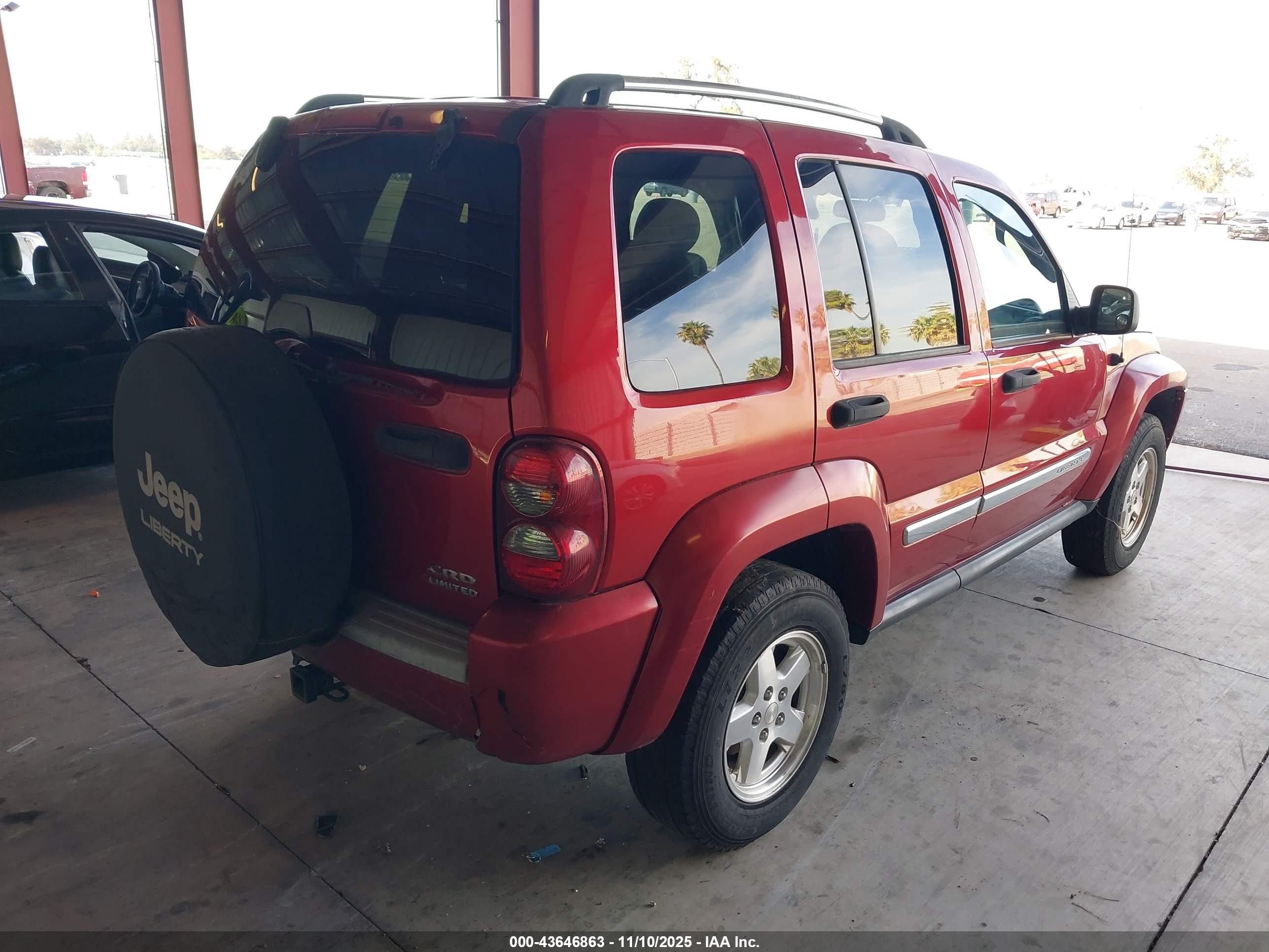 2005 Jeep Liberty Limited Edition Red vin: 1J8GL58595W681792