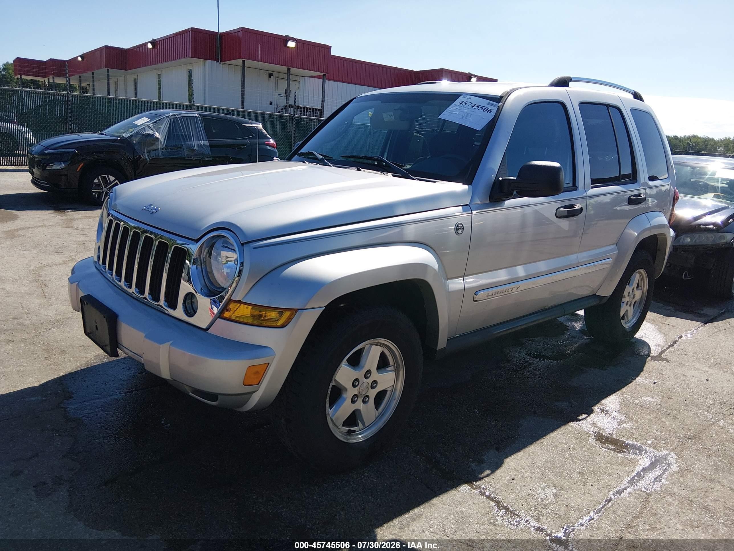 2006 Jeep Liberty Limited Edition Silver vin: 1J8GL58596W238236