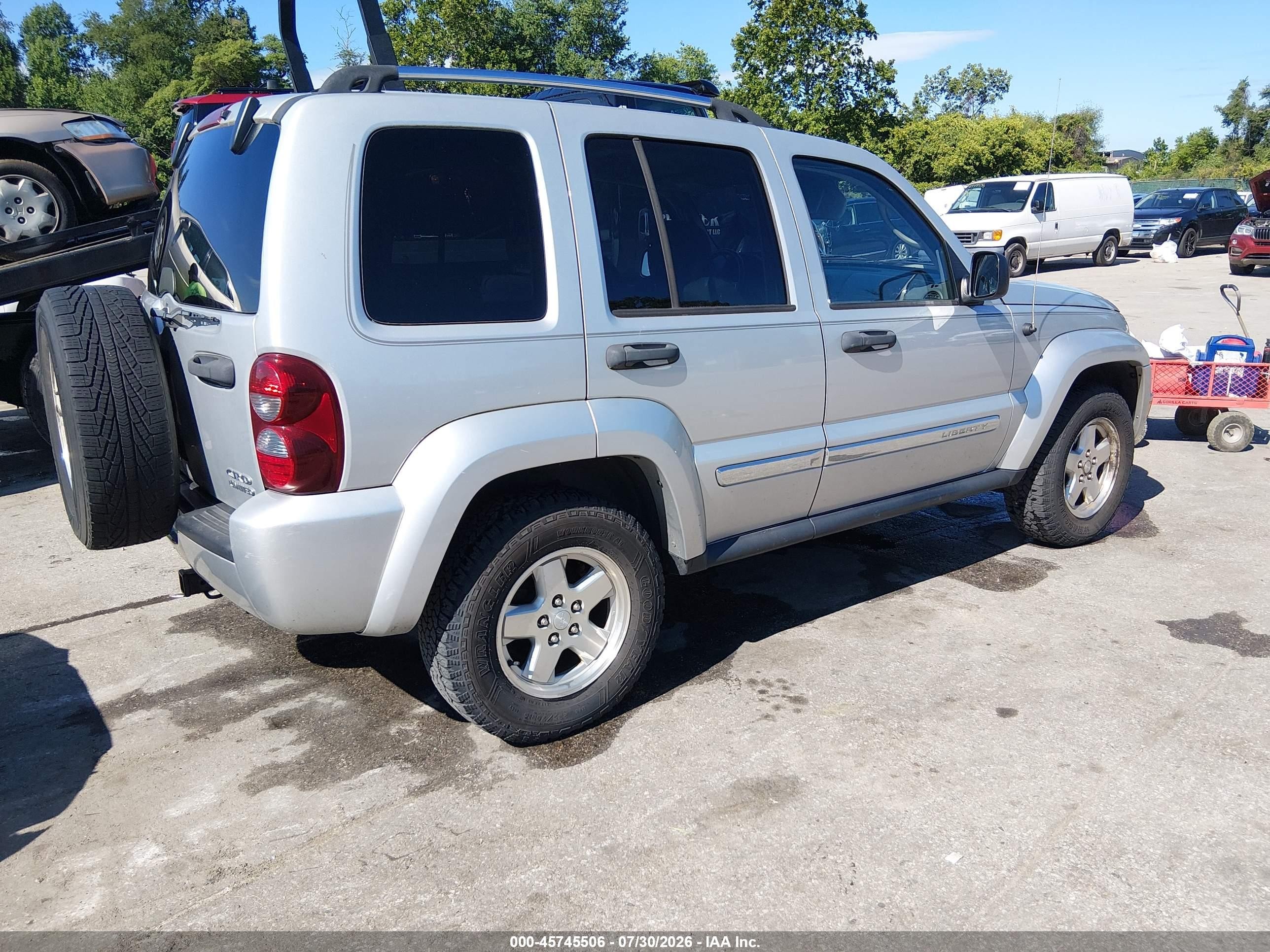 2006 Jeep Liberty Limited Edition Silver vin: 1J8GL58596W238236