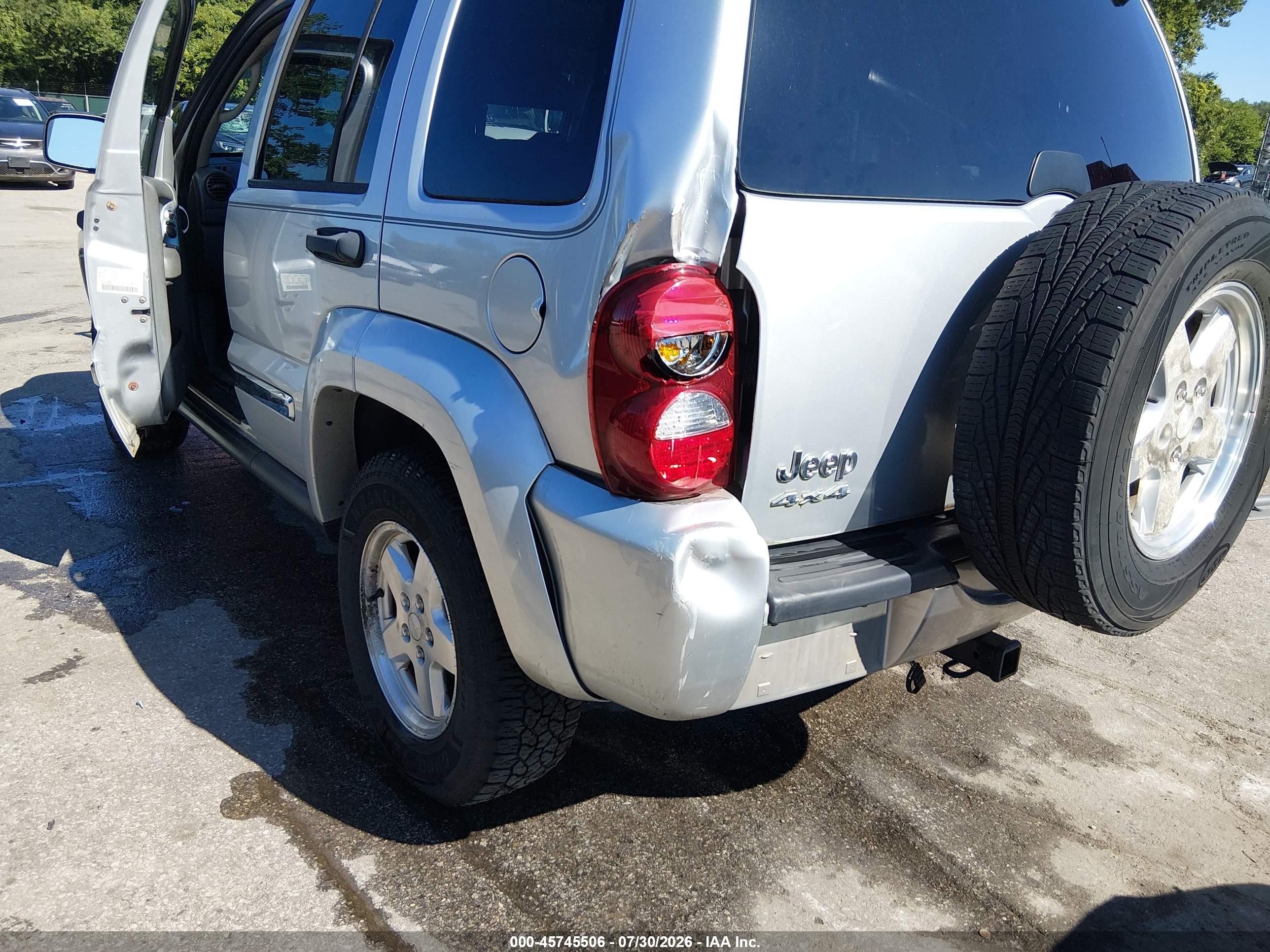 2006 Jeep Liberty Limited Edition Silver vin: 1J8GL58596W238236