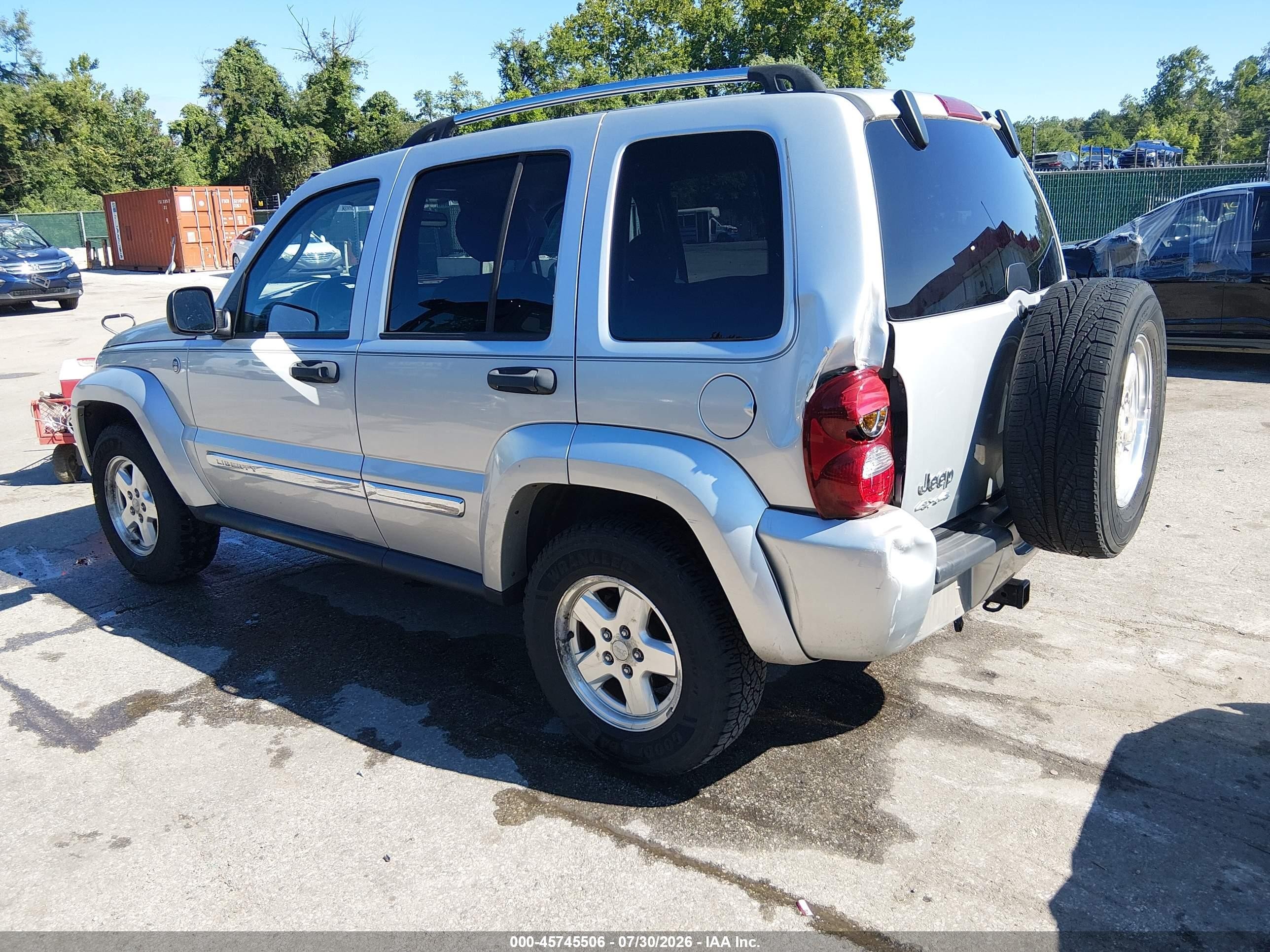 2006 Jeep Liberty Limited Edition Silver vin: 1J8GL58596W238236