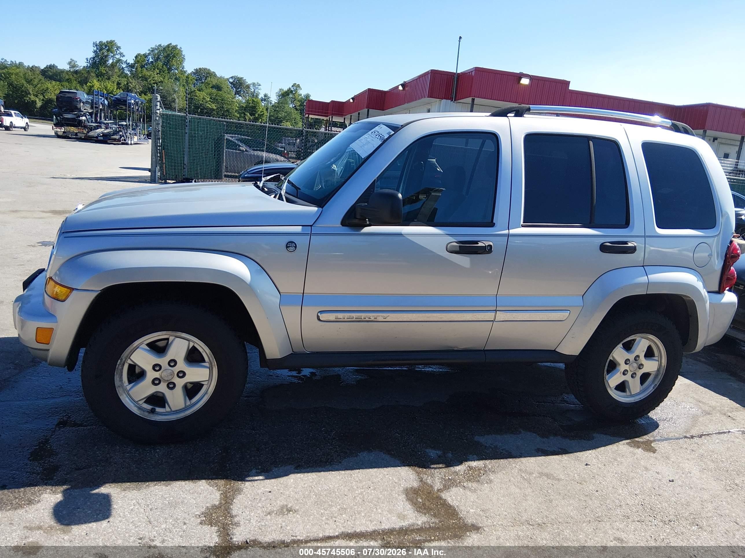 2006 Jeep Liberty Limited Edition Silver vin: 1J8GL58596W238236