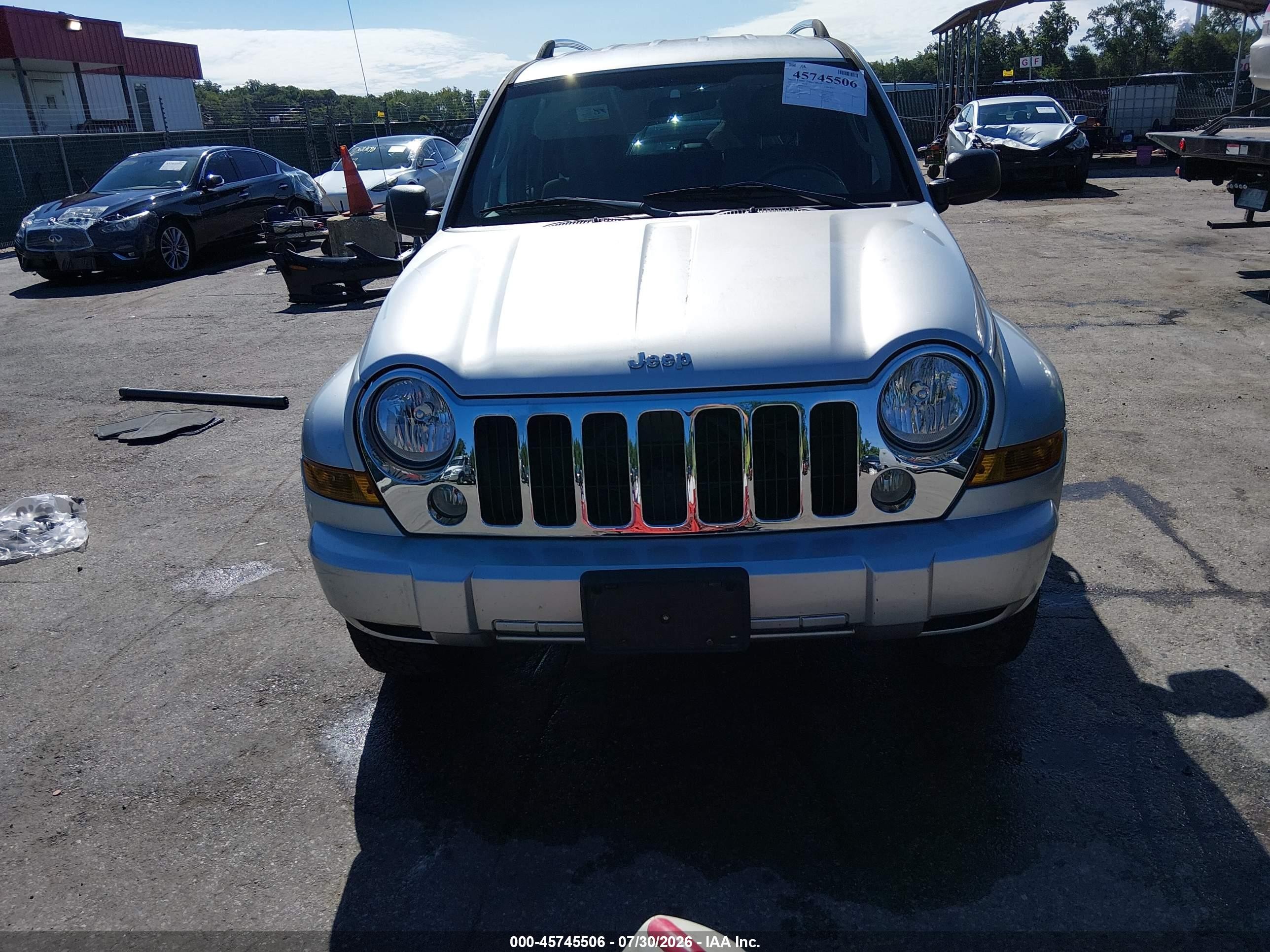 2006 Jeep Liberty Limited Edition Silver vin: 1J8GL58596W238236