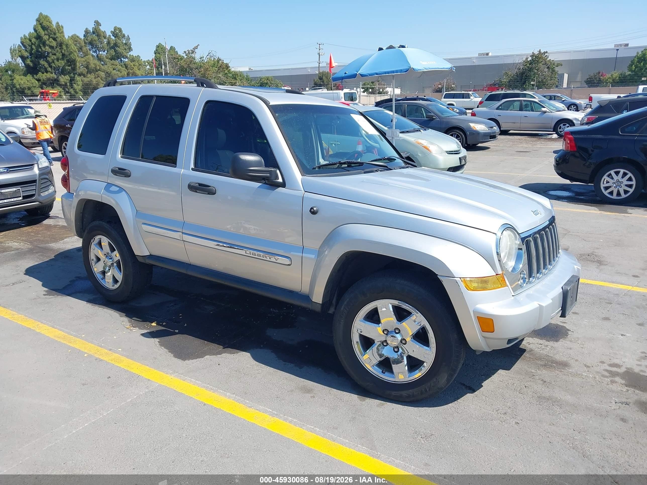 2007 Jeep Liberty Limited Edition Серый vin: 1J8GL58K57W512264
