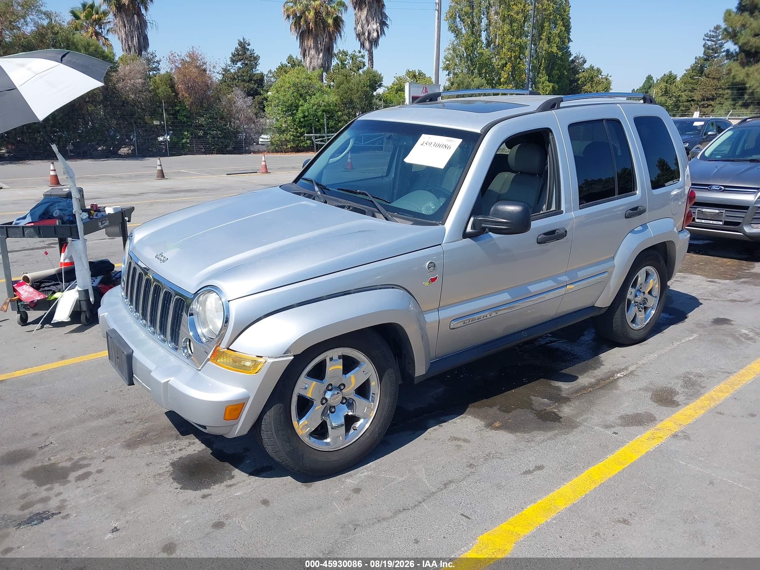 2007 Jeep Liberty Limited Edition Серый vin: 1J8GL58K57W512264
