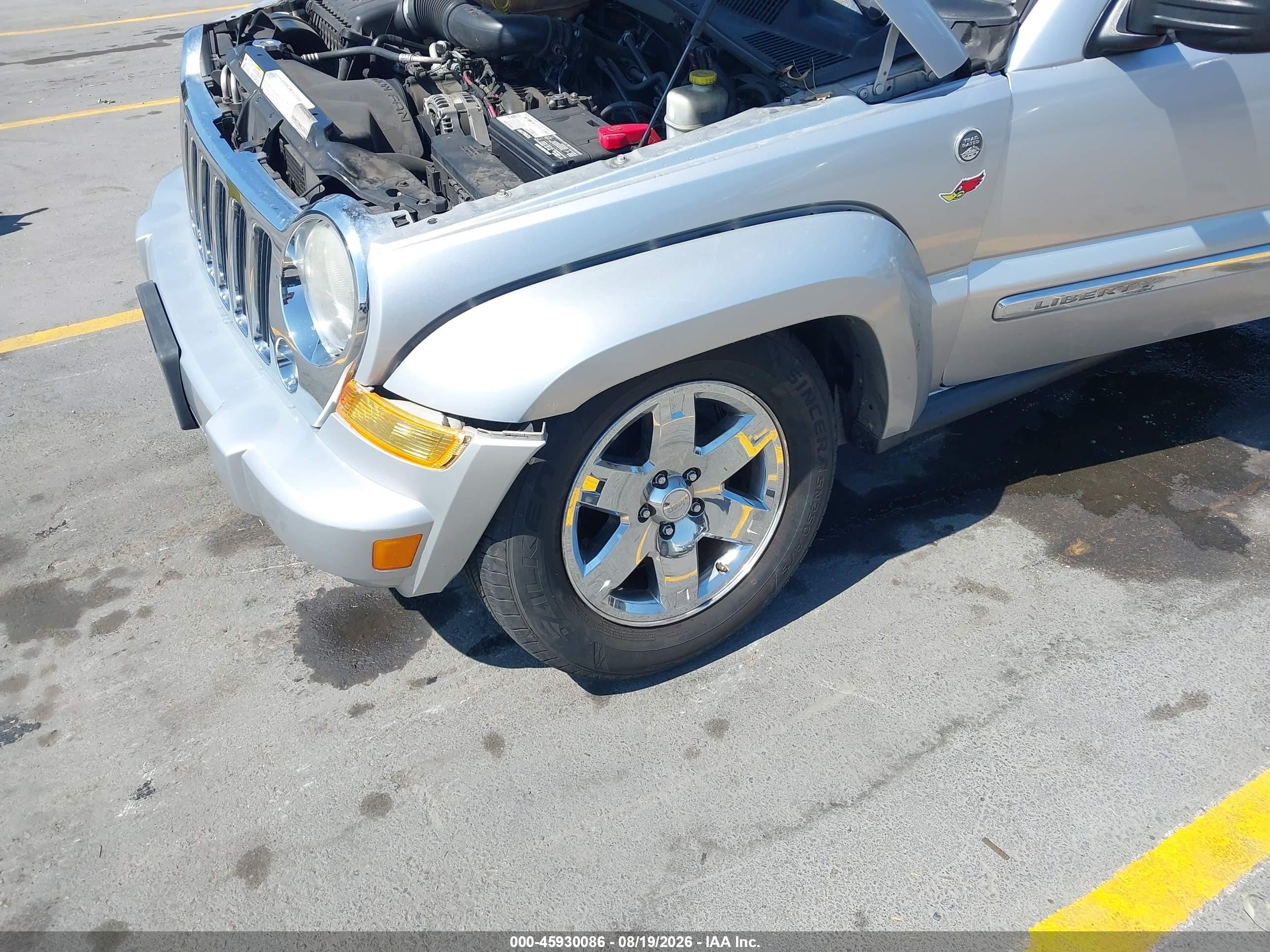 2007 Jeep Liberty Limited Edition Серый vin: 1J8GL58K57W512264