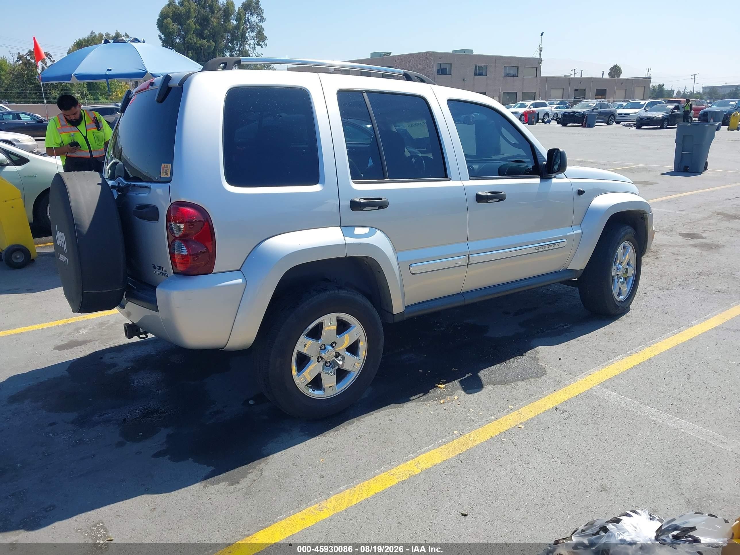 2007 Jeep Liberty Limited Edition Серый vin: 1J8GL58K57W512264
