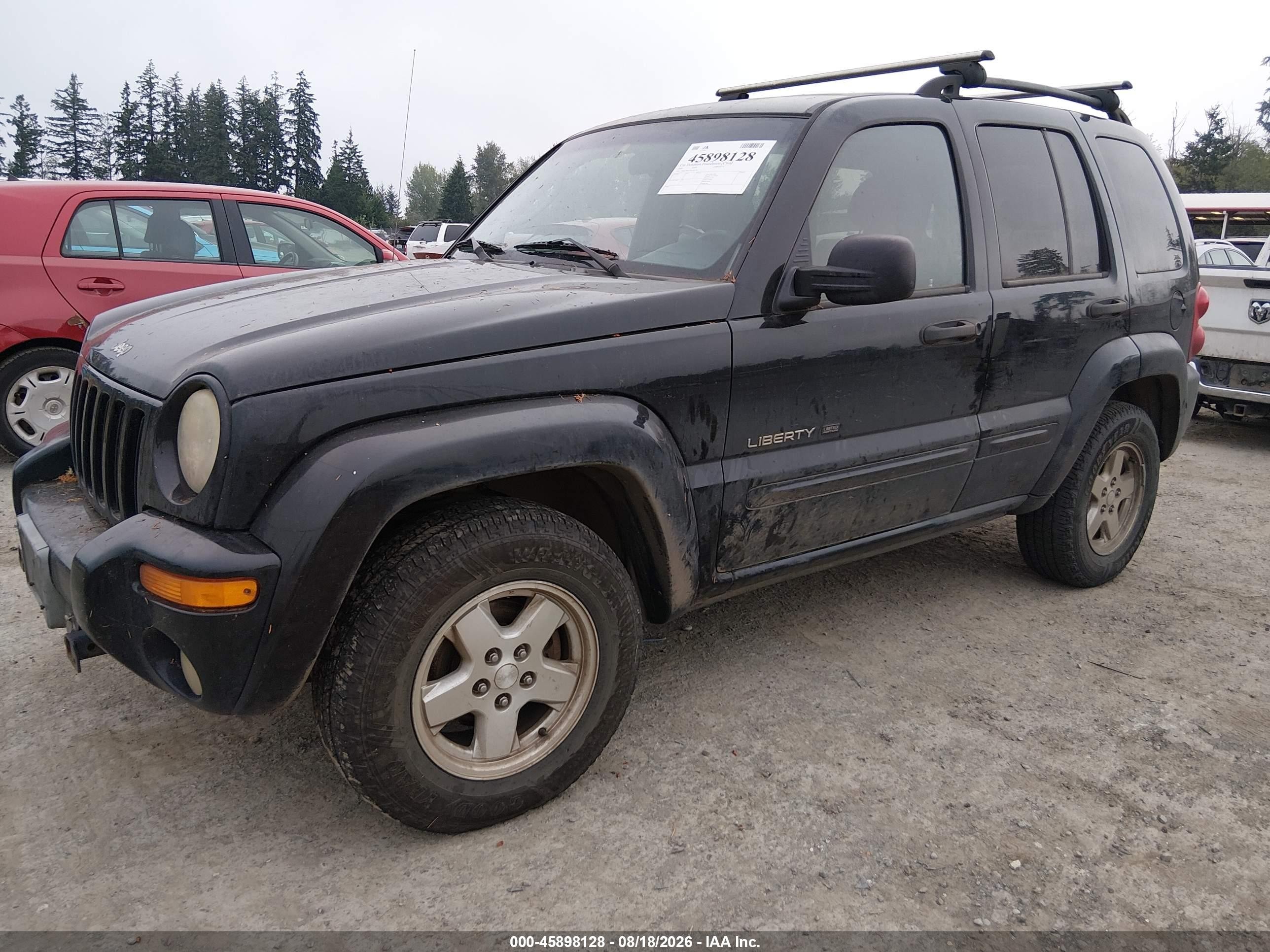 2002 Jeep Liberty Limited Edition Black vin: 1J8GL58K82W365138