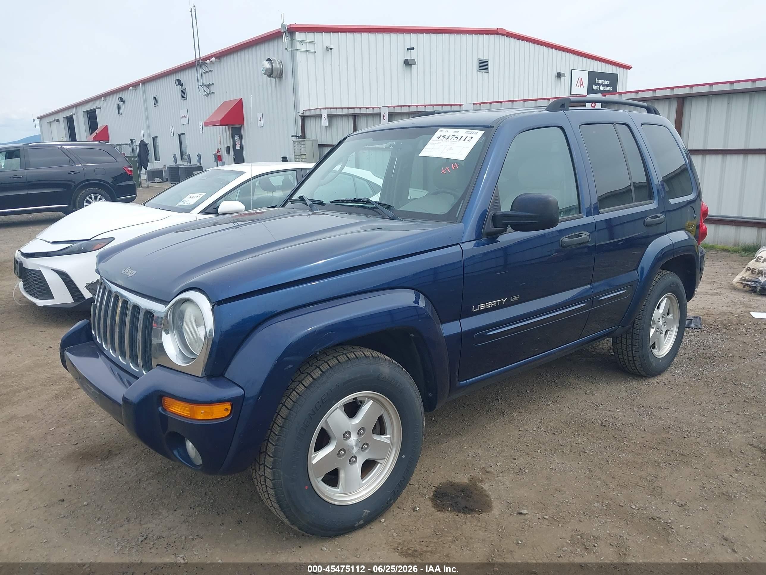 2003 Jeep Liberty Limited Edition Синий vin: 1J8GL58K93W630263