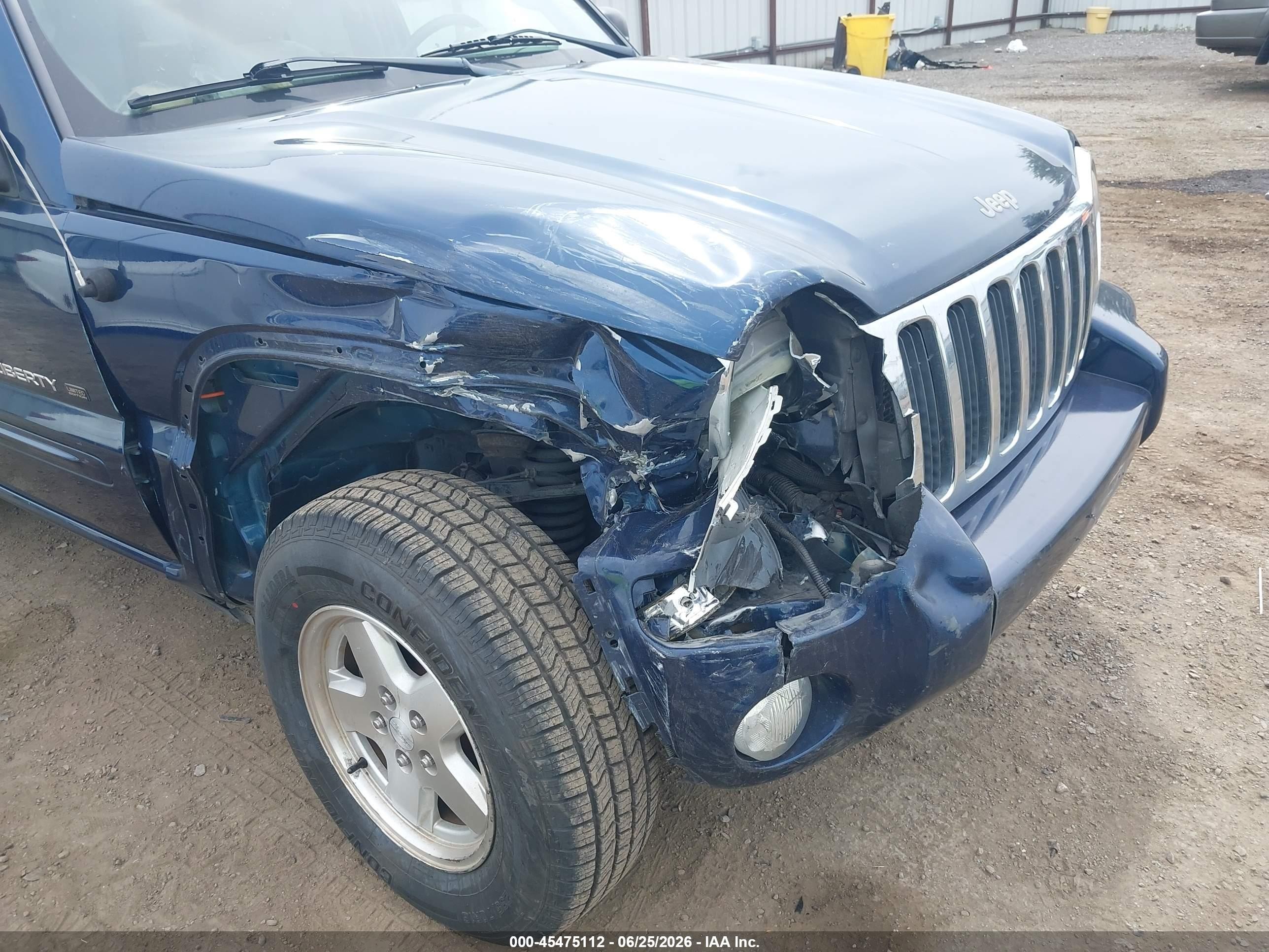 2003 Jeep Liberty Limited Edition Синий vin: 1J8GL58K93W630263