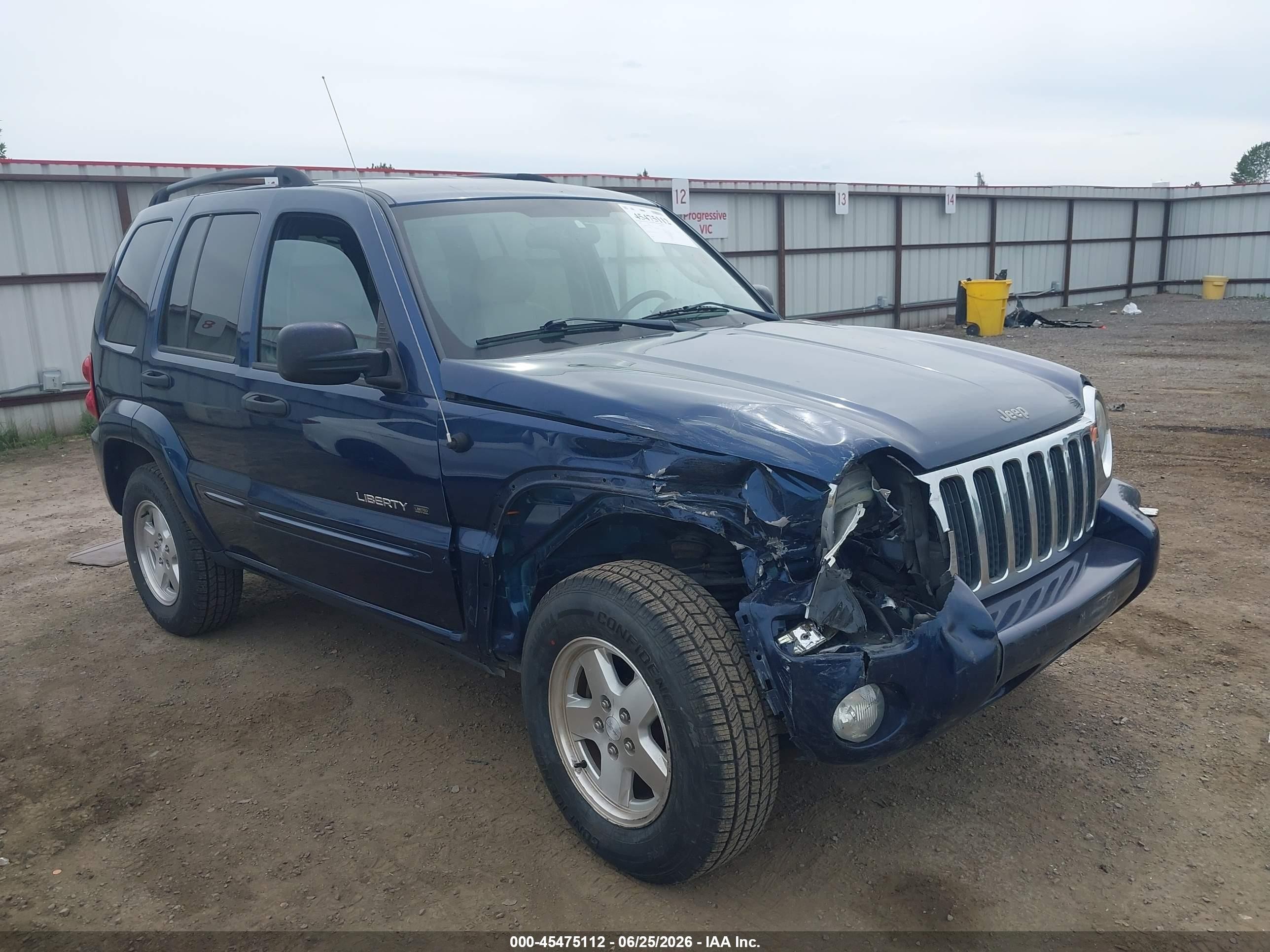 2003 Jeep Liberty Limited Edition Blue vin: 1J8GL58K93W630263