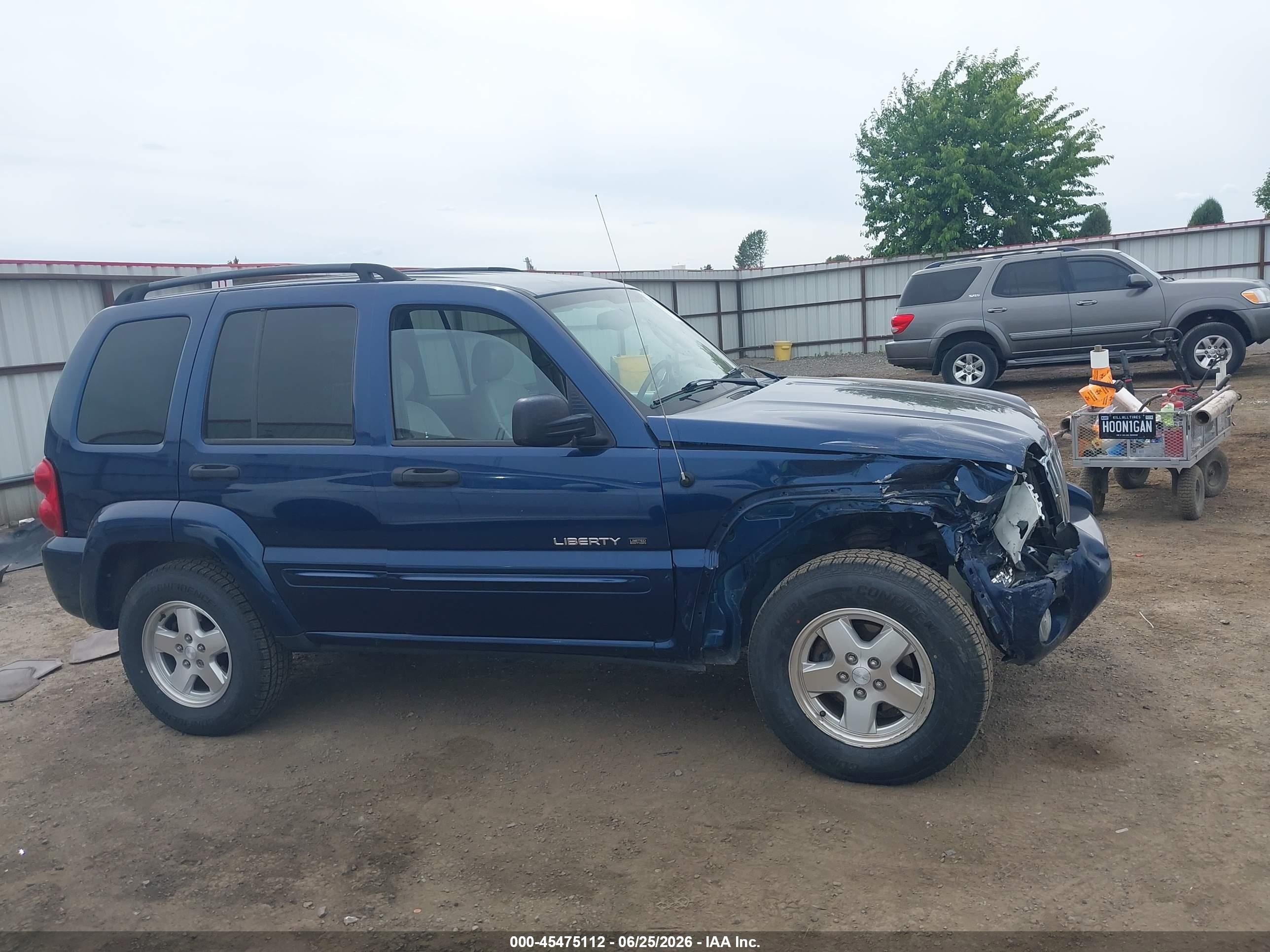 2003 Jeep Liberty Limited Edition Синий vin: 1J8GL58K93W630263