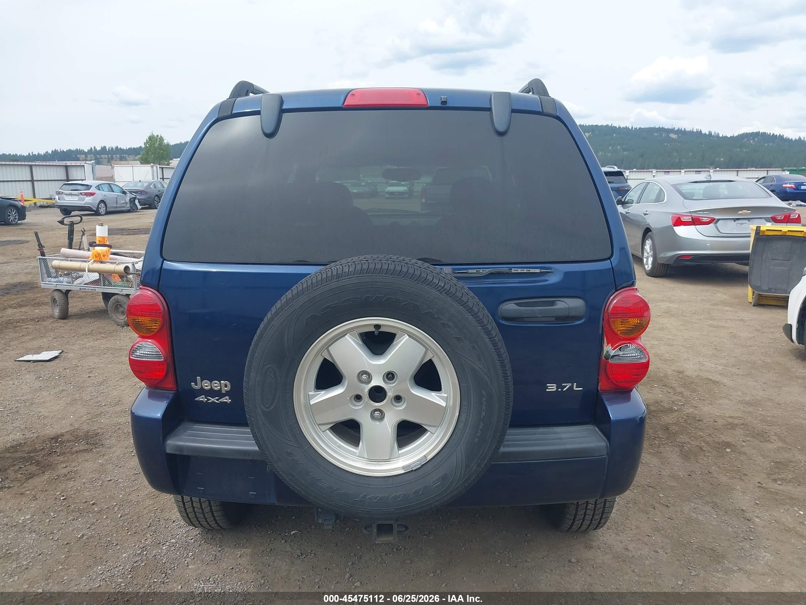 2003 Jeep Liberty Limited Edition Синий vin: 1J8GL58K93W630263