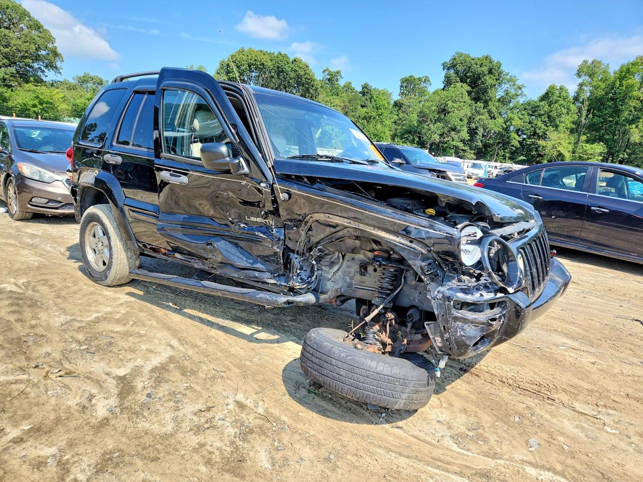 2004 Jeep Liberty Limited Черный vin: 1J8GL58K94W264239