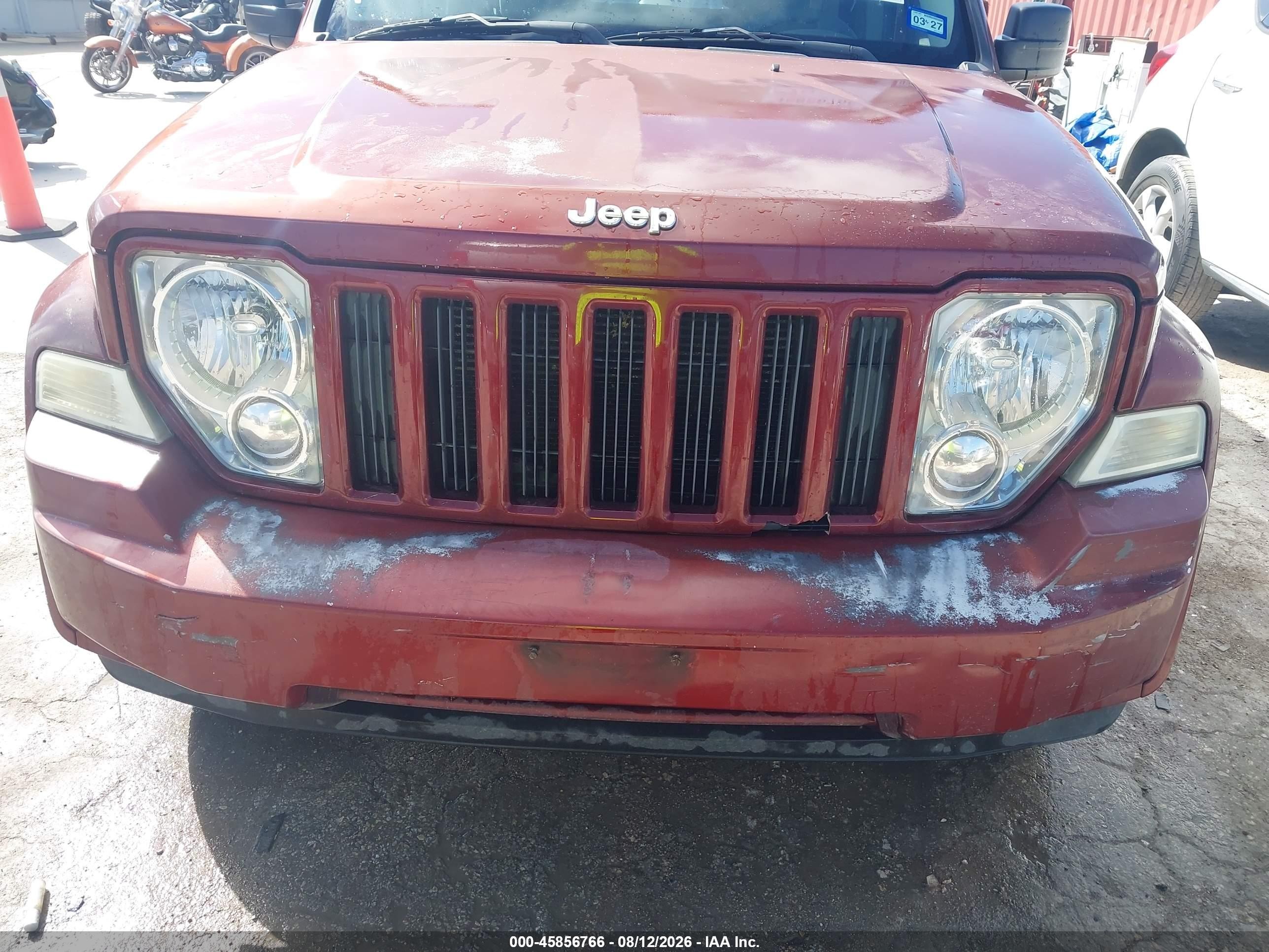 2008 Jeep Liberty Sport Maroon vin: 1J8GN28K08W143954