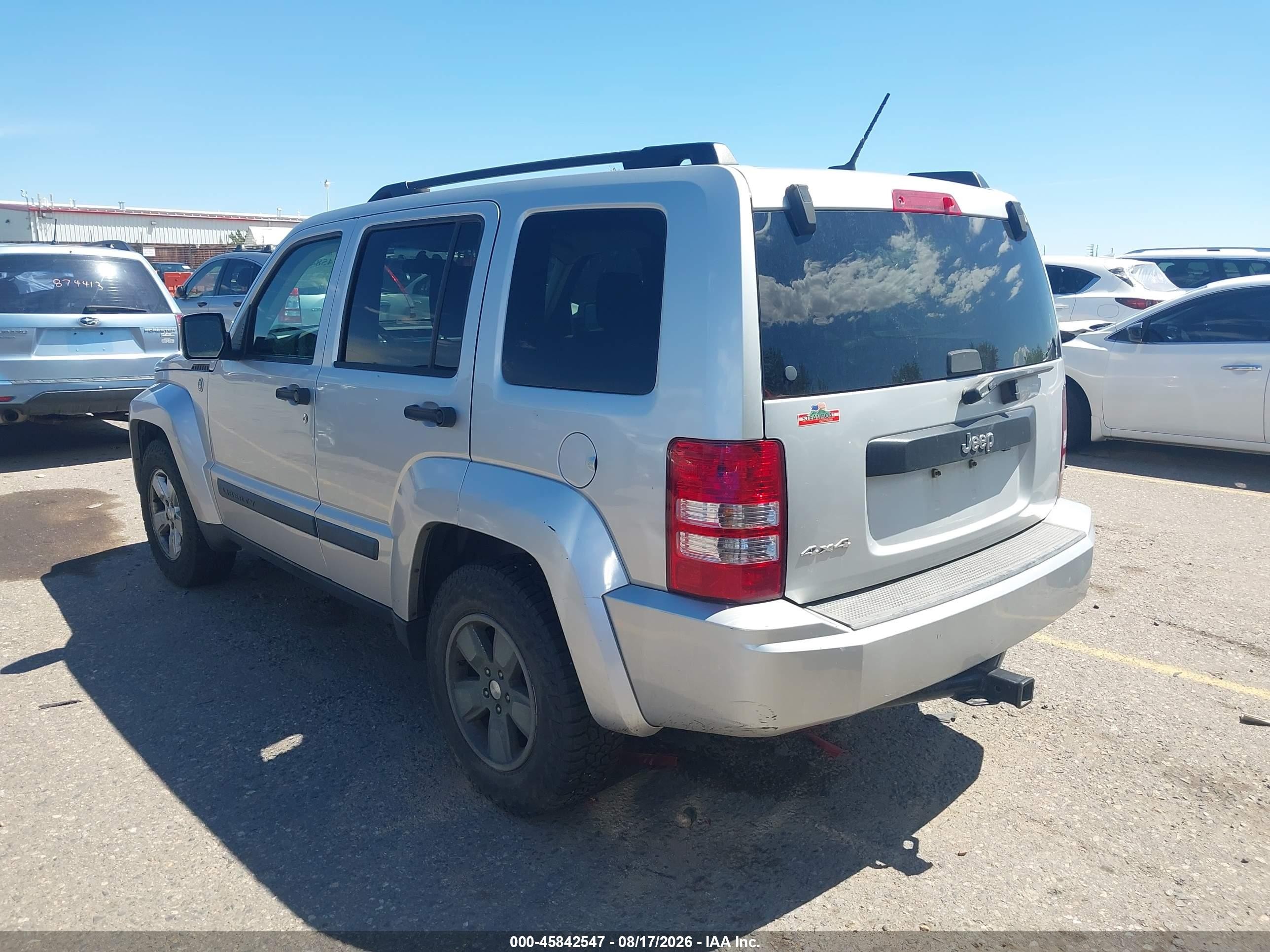 2009 Jeep Liberty Sport Silver vin: 1J8GN28K09W512930