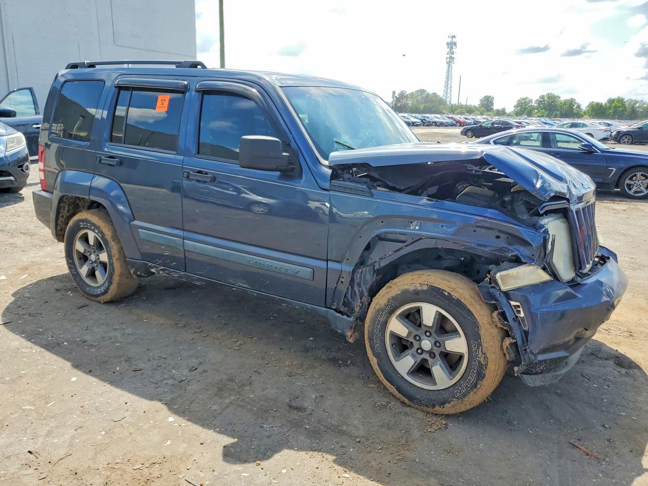 2008 Jeep Liberty Sport Blue vin: 1J8GN28K18W285682