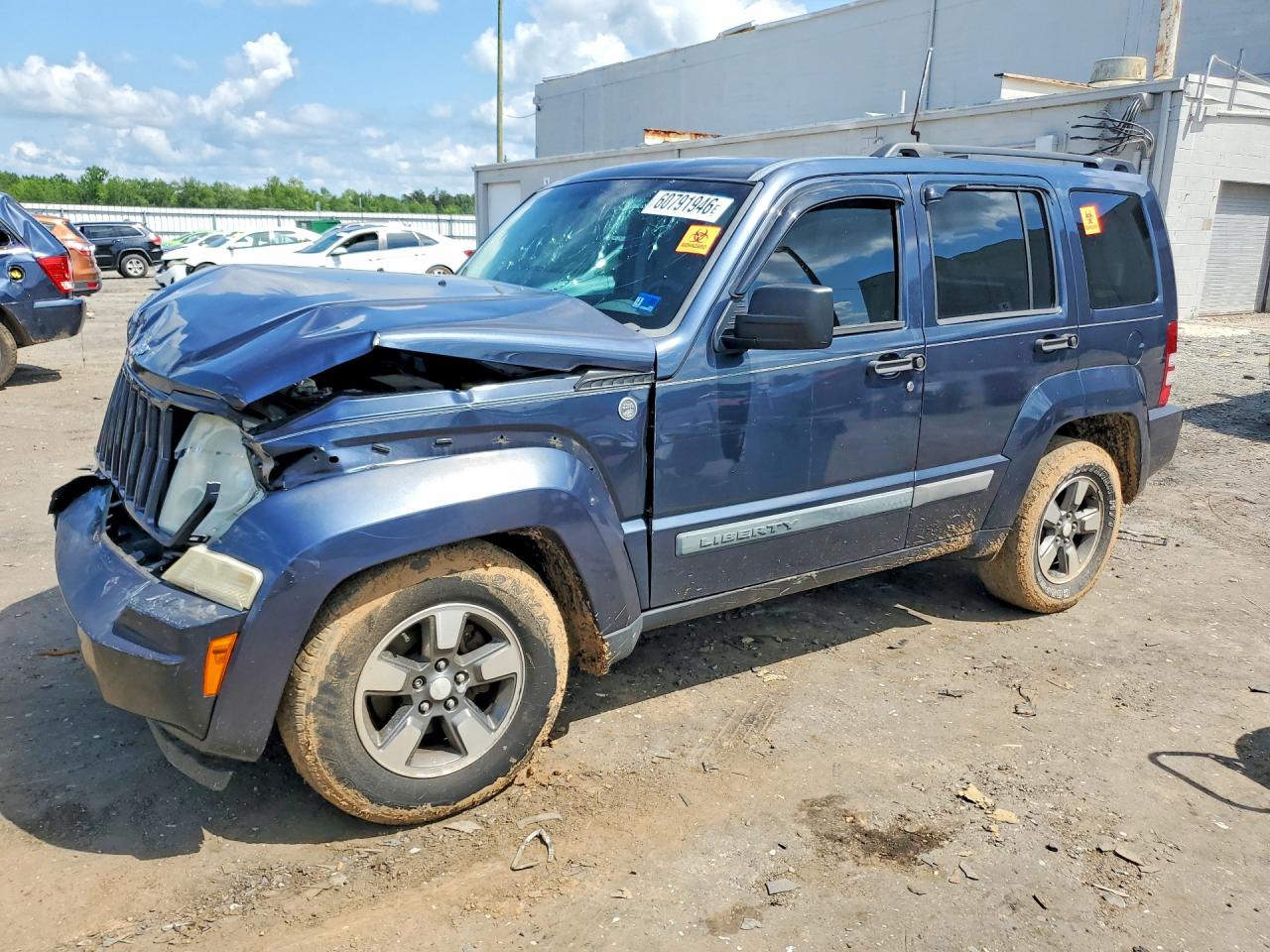 2008 Jeep Liberty Sport Blue vin: 1J8GN28K18W285682