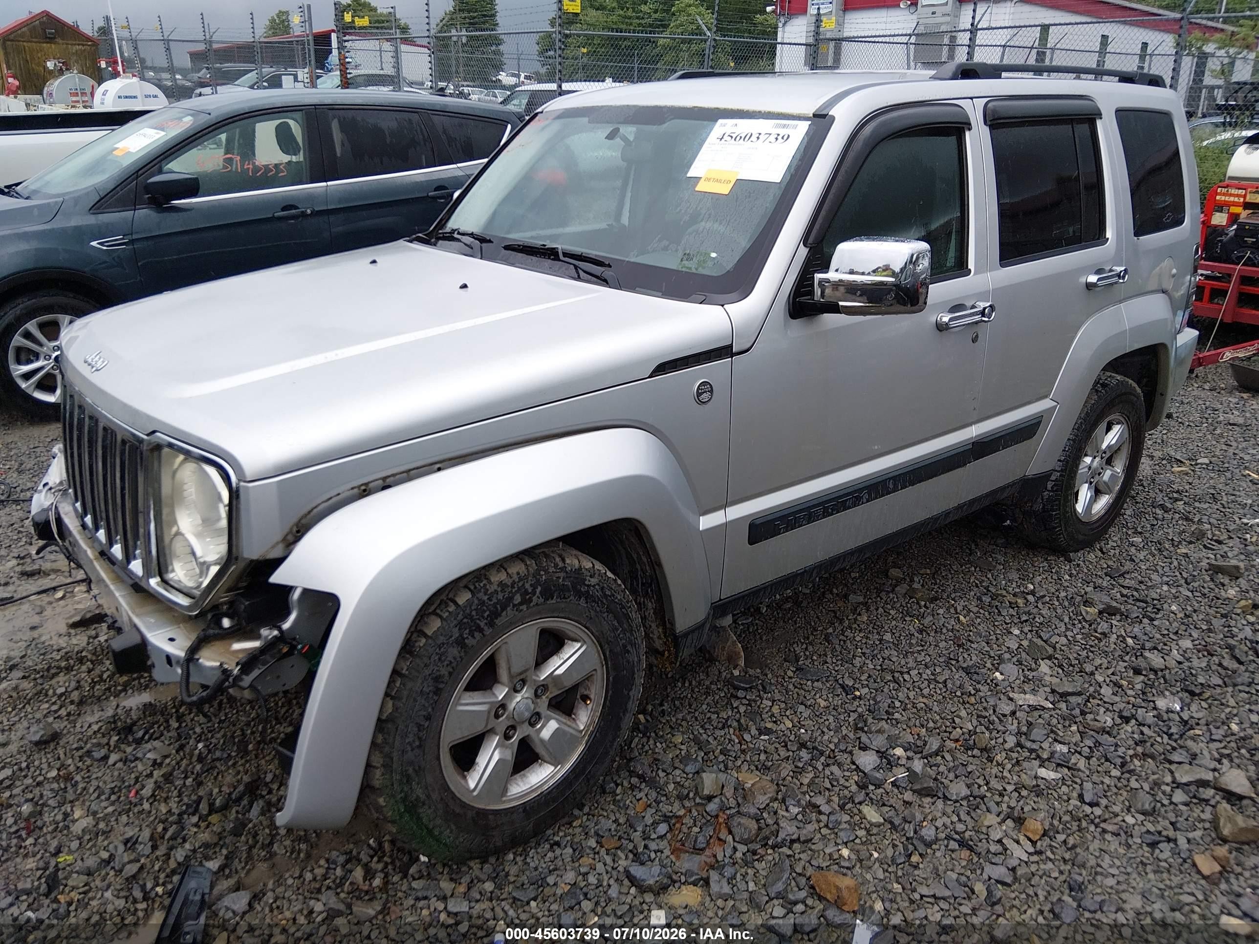 2009 Jeep Liberty Sport Silver vin: 1J8GN28K29W514775