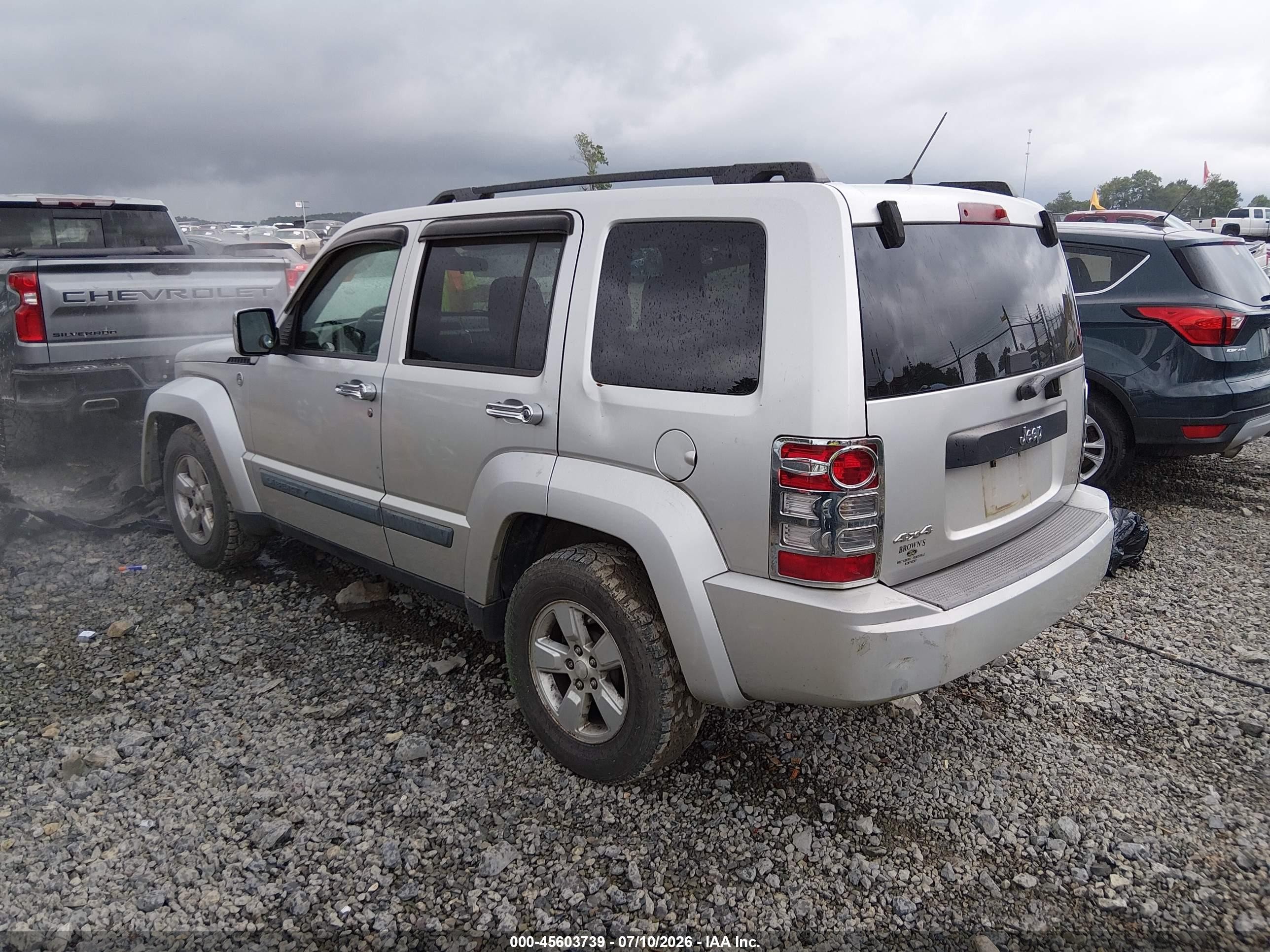 2009 Jeep Liberty Sport Silver vin: 1J8GN28K29W514775