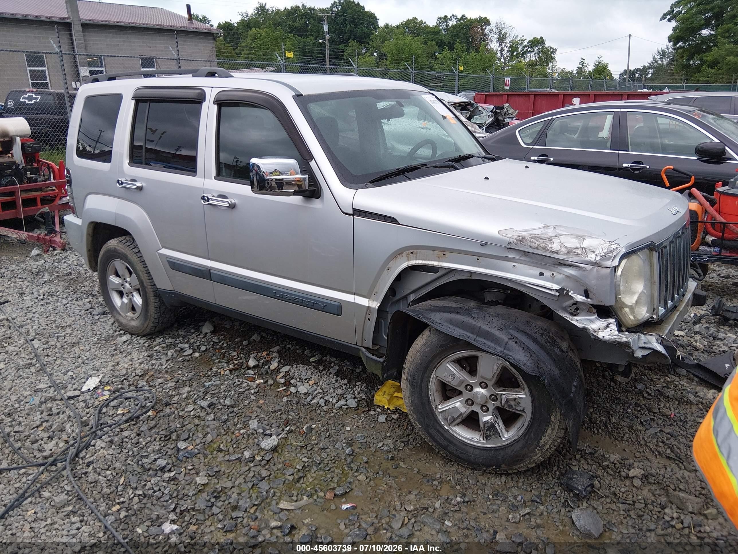 2009 Jeep Liberty Sport Silver vin: 1J8GN28K29W514775