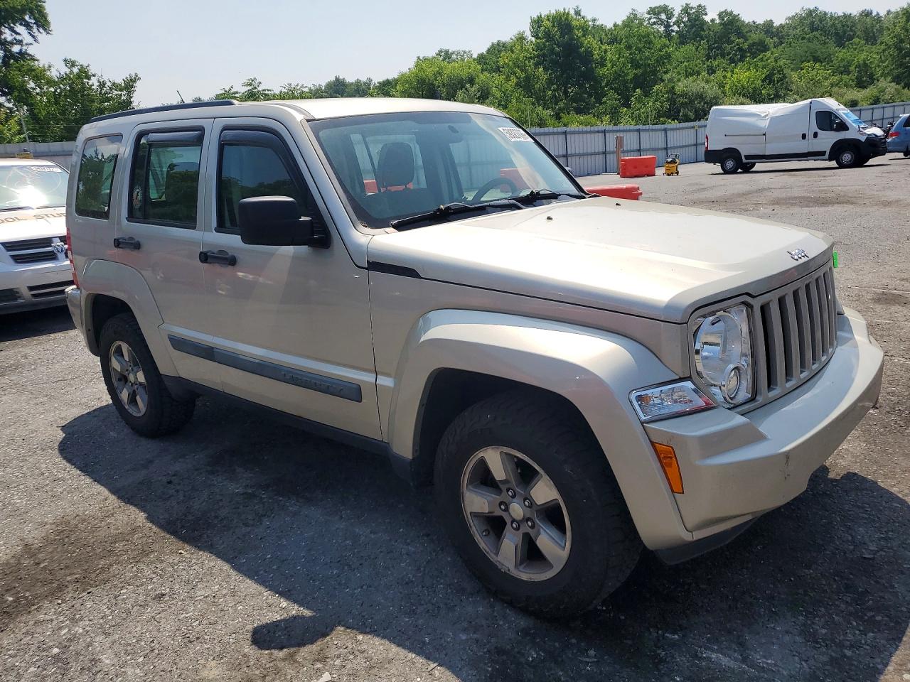 2008 Jeep Liberty Sport Silver vin: 1J8GN28K38W221305