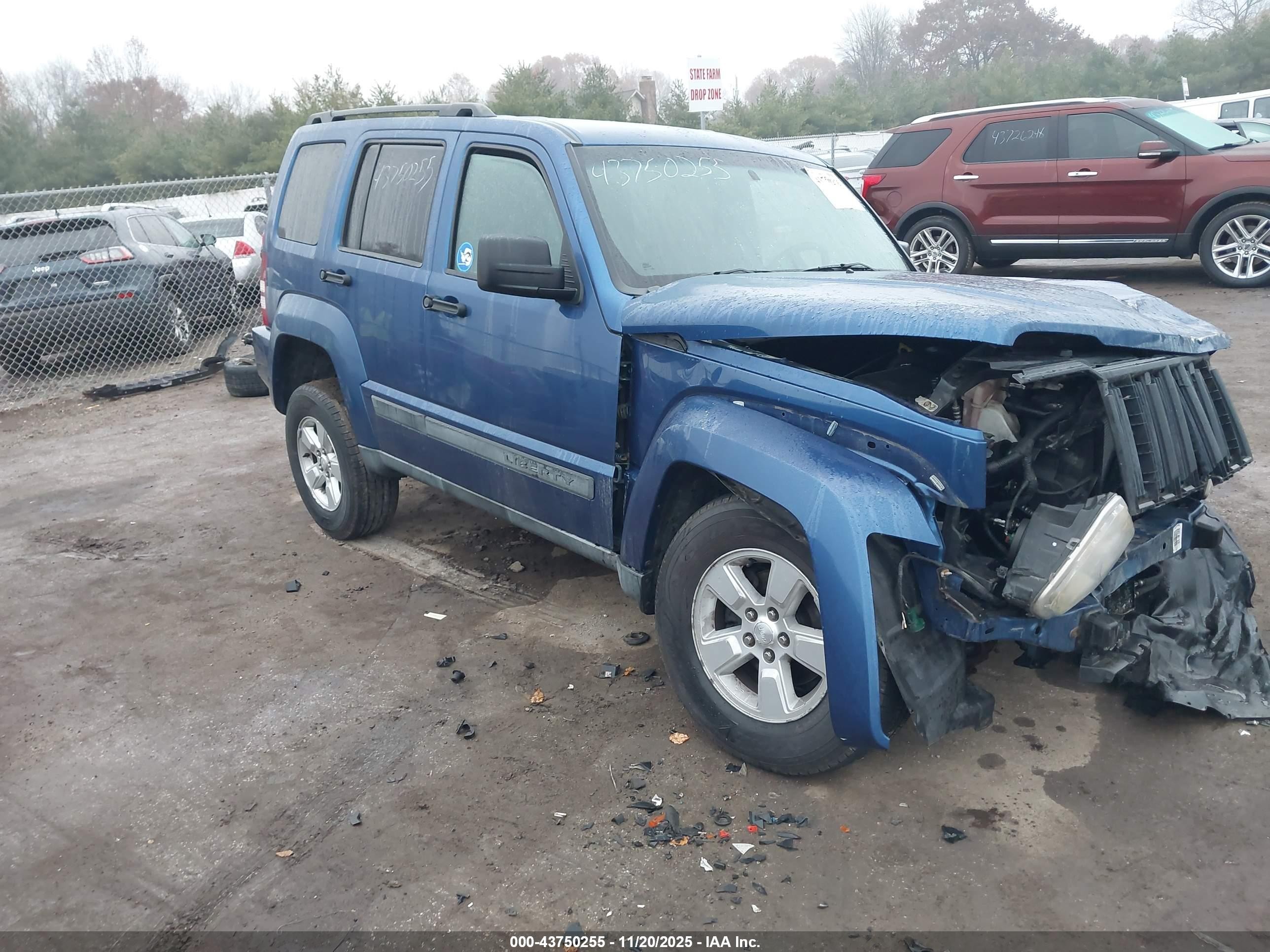 2009 Jeep Liberty Sport Blue vin: 1J8GN28K39W528202