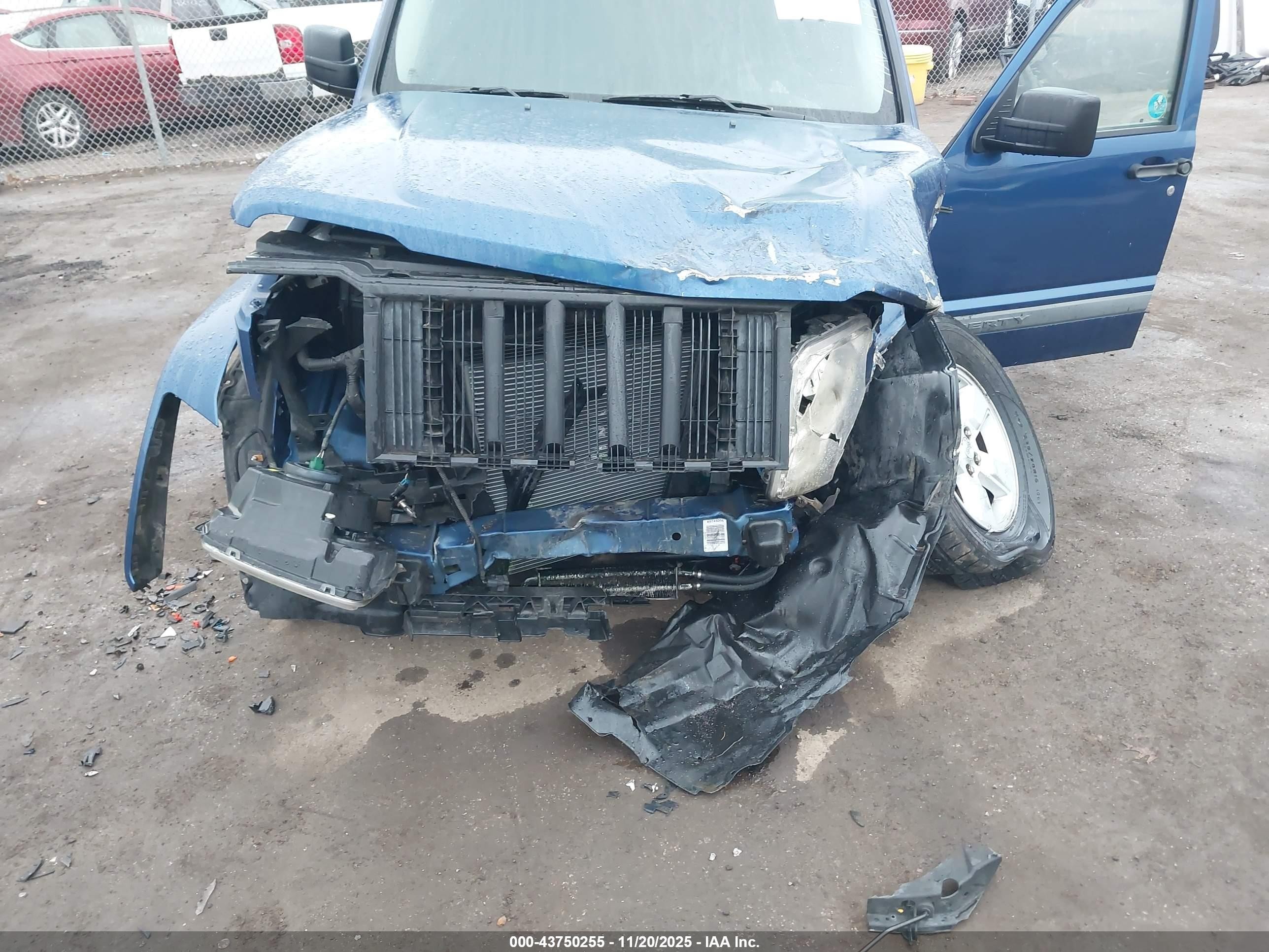 2009 Jeep Liberty Sport Blue vin: 1J8GN28K39W528202