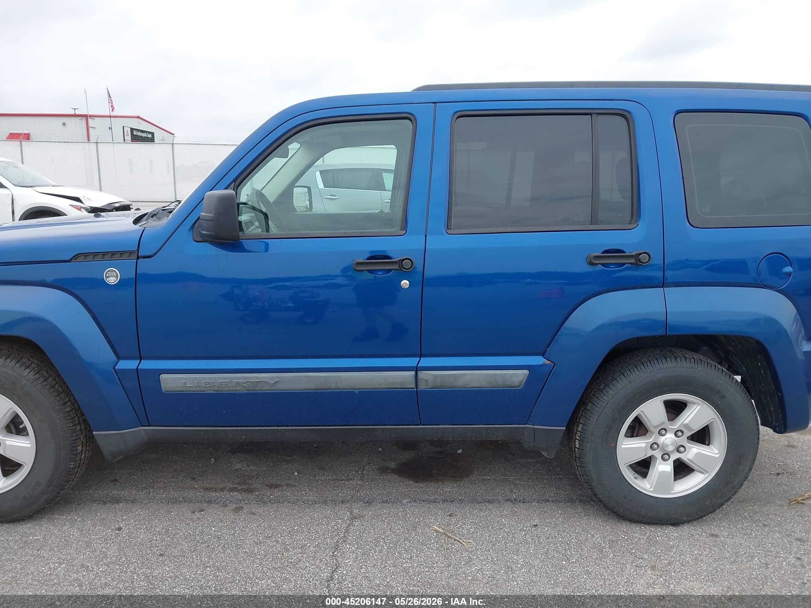 2009 Jeep Liberty Sport Blue vin: 1J8GN28K39W551253