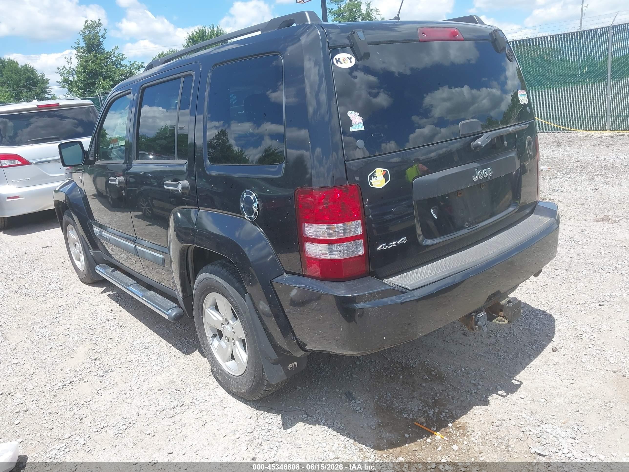 2009 Jeep Liberty Sport Black vin: 1J8GN28K59W545552